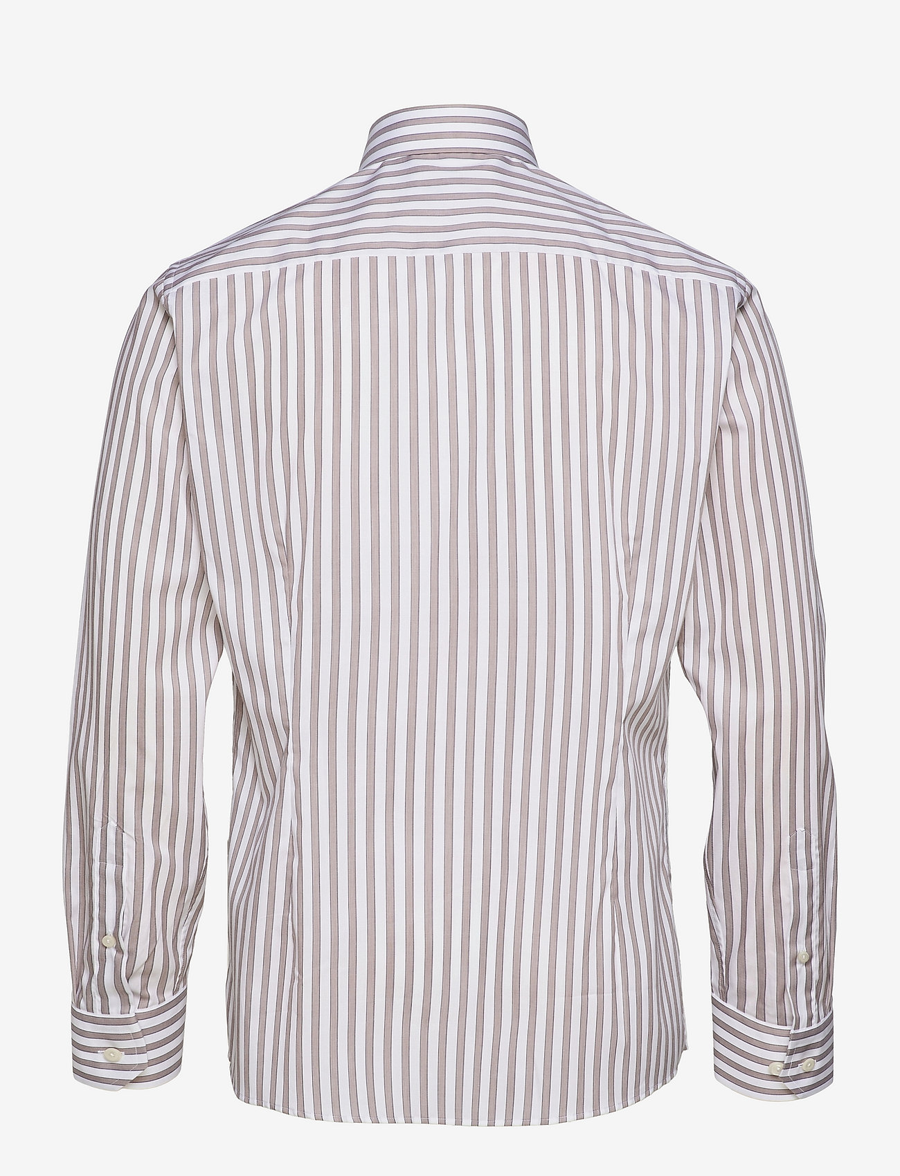 Eton - Men's Shirt: Business  Fine Twill Stretch - brown - 1