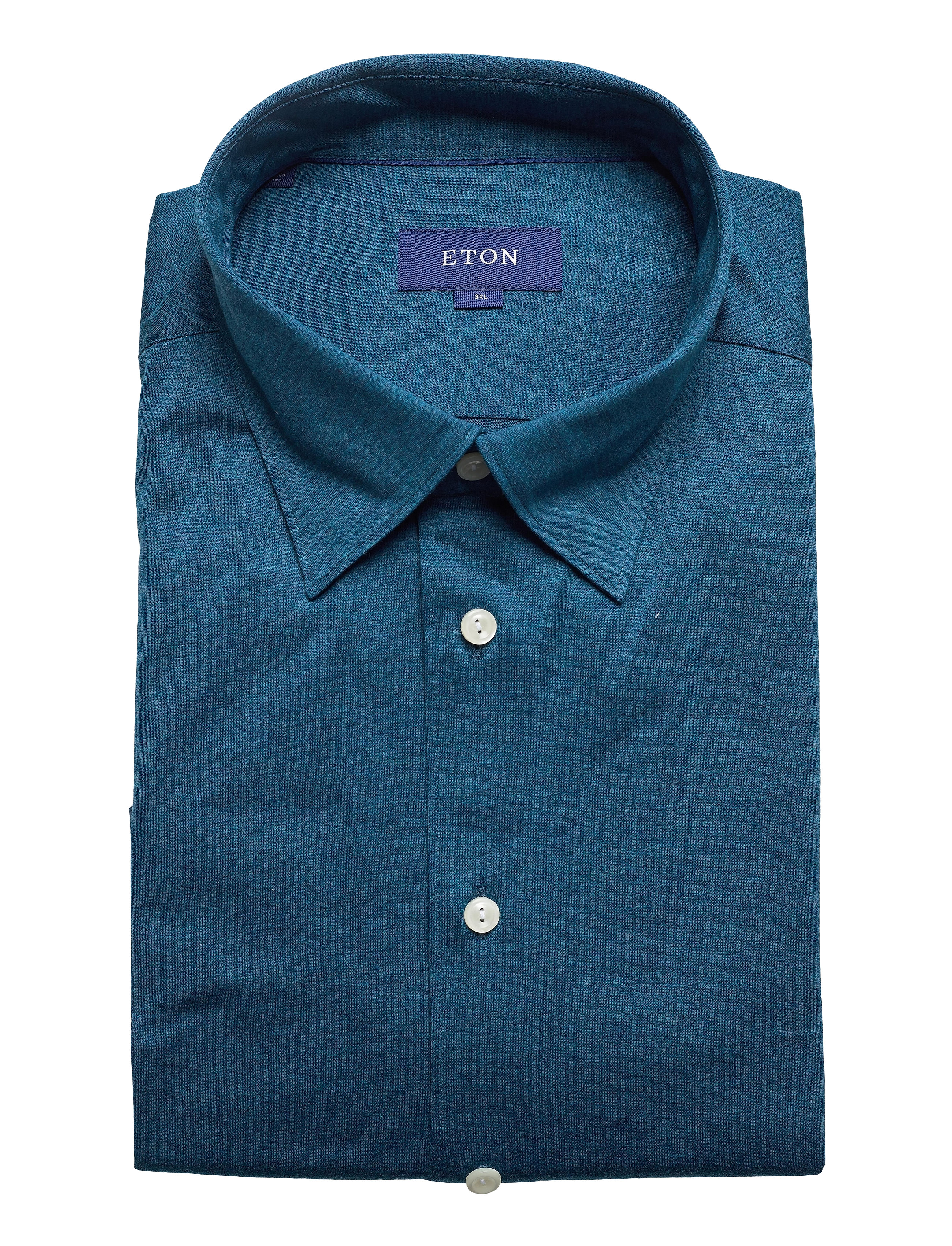 Eton - Men's shirt: Casual  Jersey - green - 4
