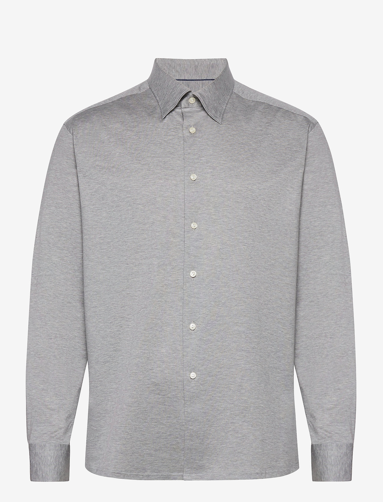 Eton - Men's shirt: Casual  Jersey - light grey - 0