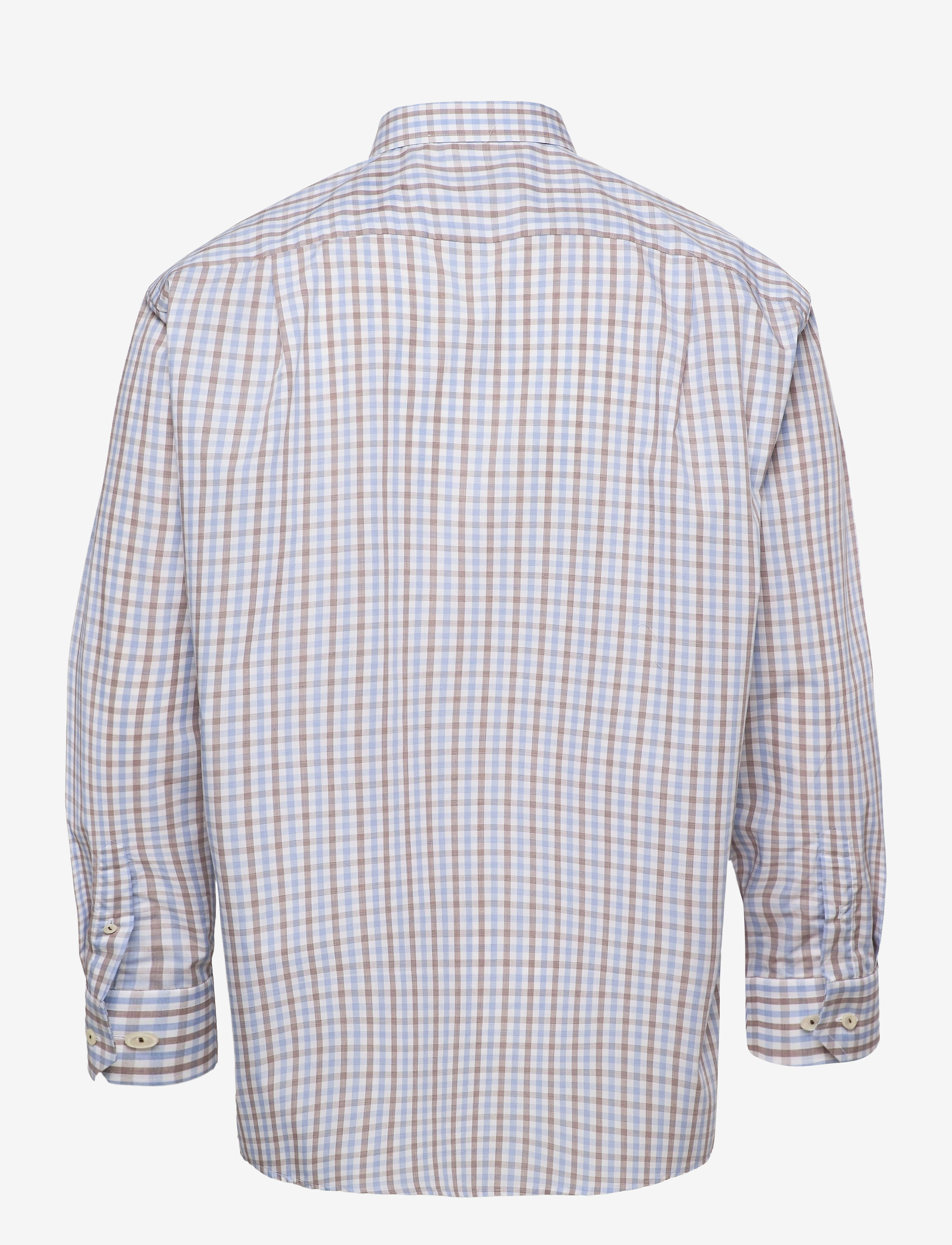 Eton - Men's shirt: Business  Poplin - offwhite/brown - 1