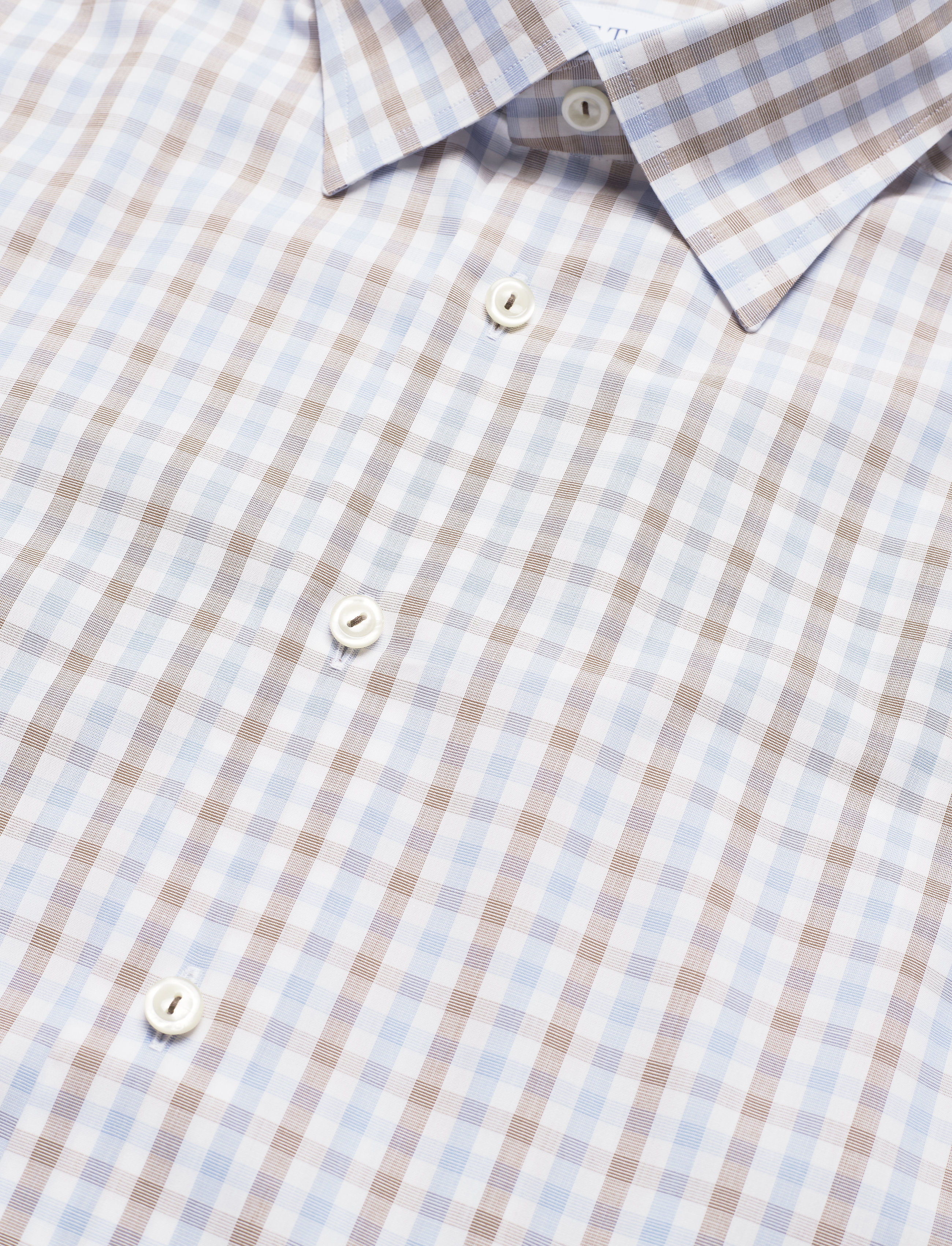 Eton - Slim fit Business Poplin Shirt - offwhite/brown - 3