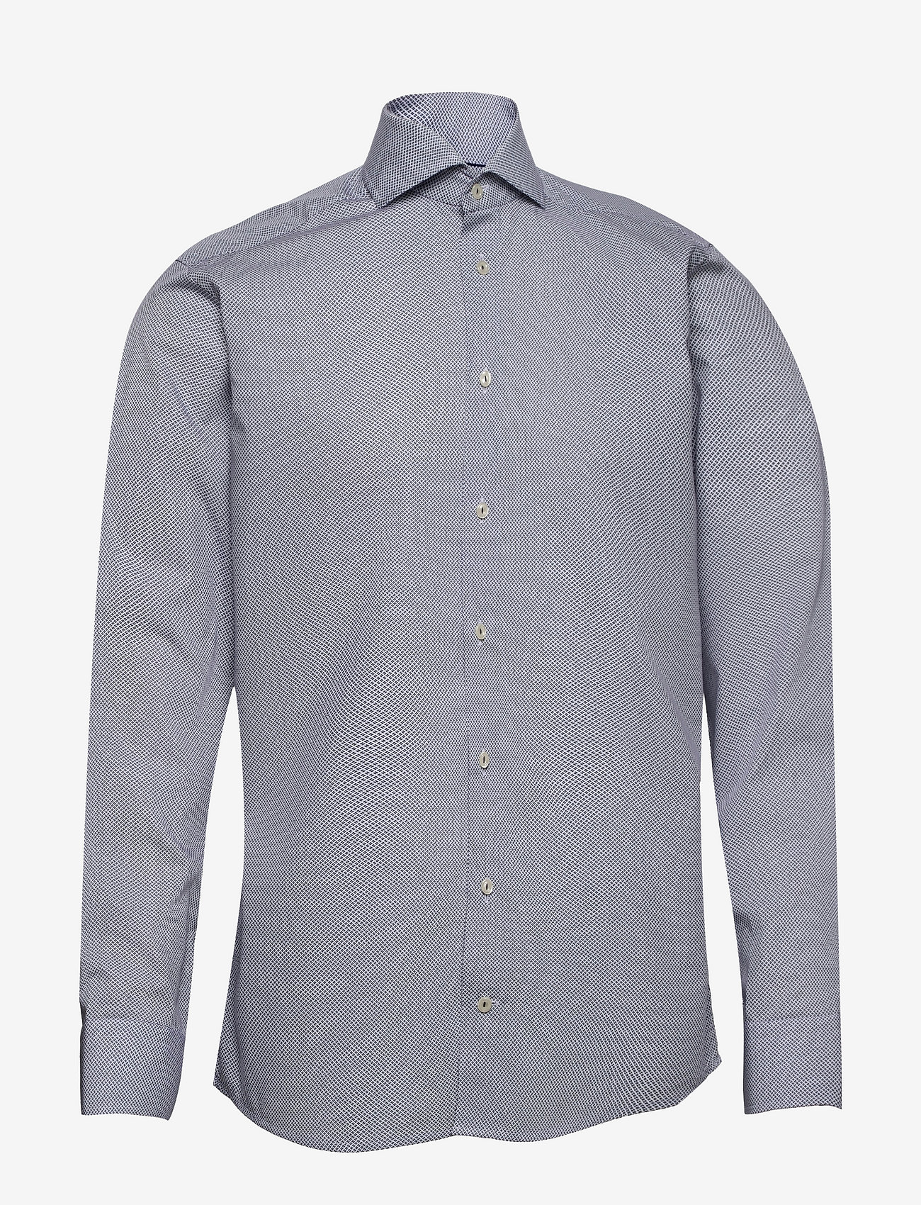 Eton - Men's shirt: Business  Poplin - navy blue - 0