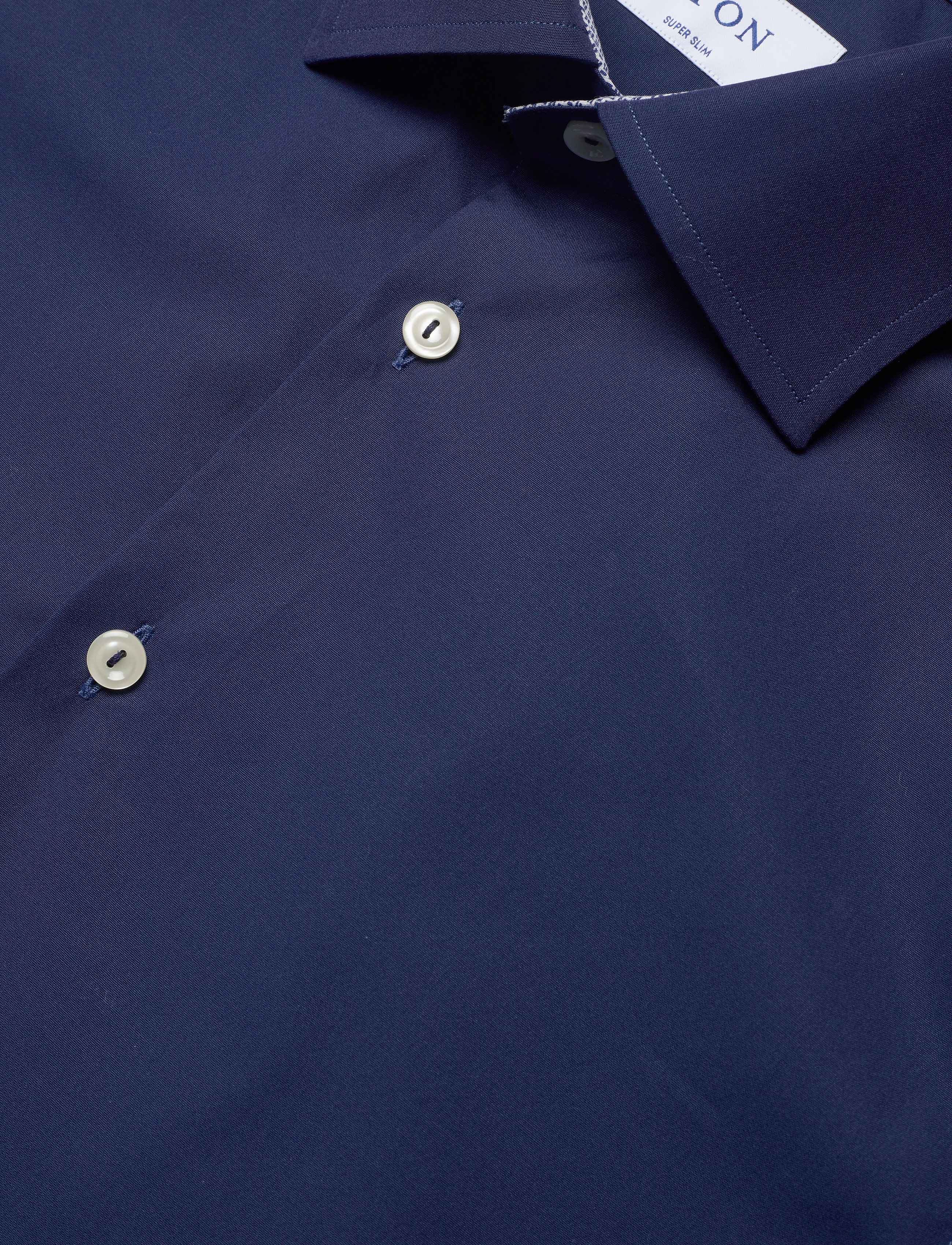 Eton - Poplin Shirt – Micro Print Details - blue - 2