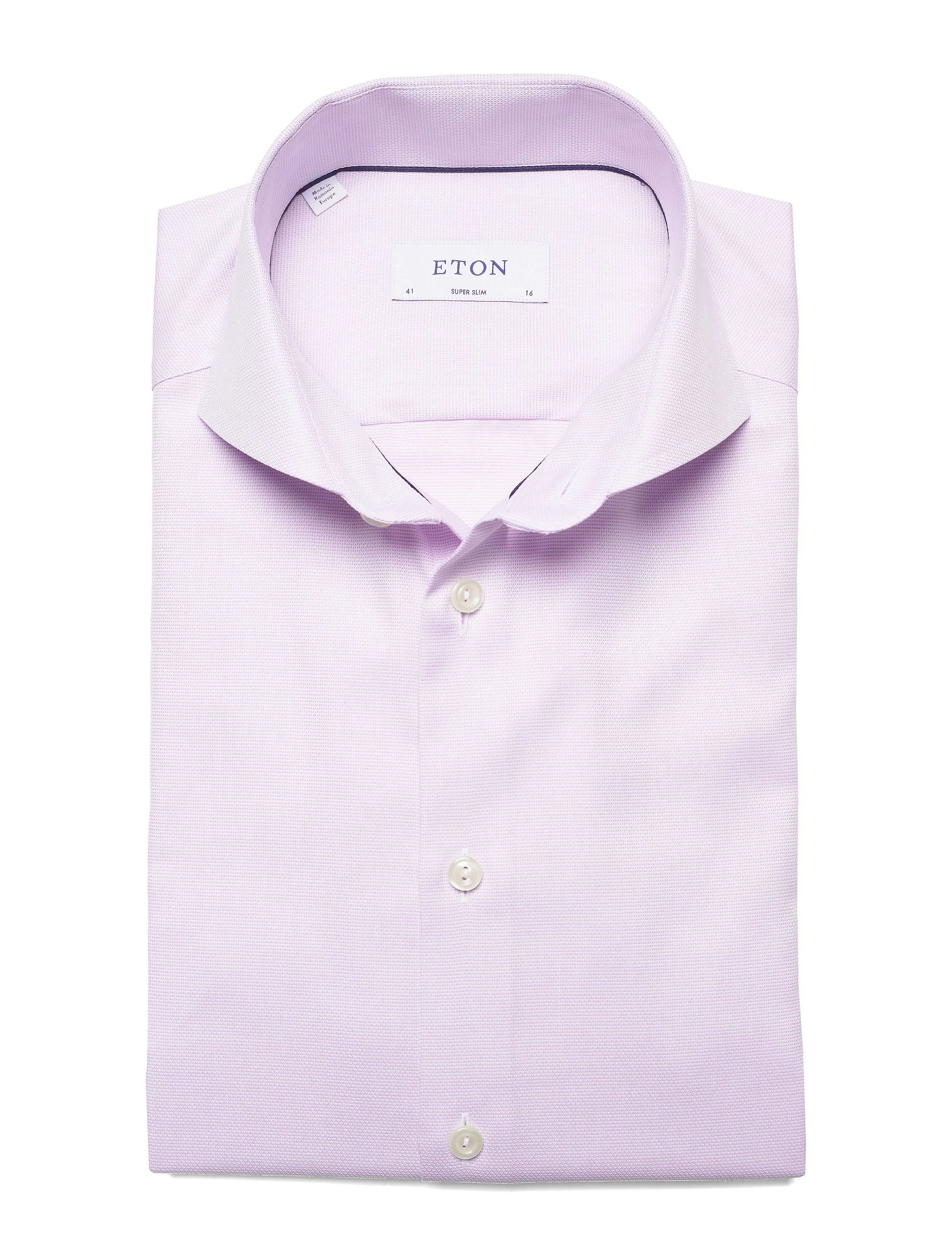 Eton - Purple Melange Micro Weave Shirt - purple - 3