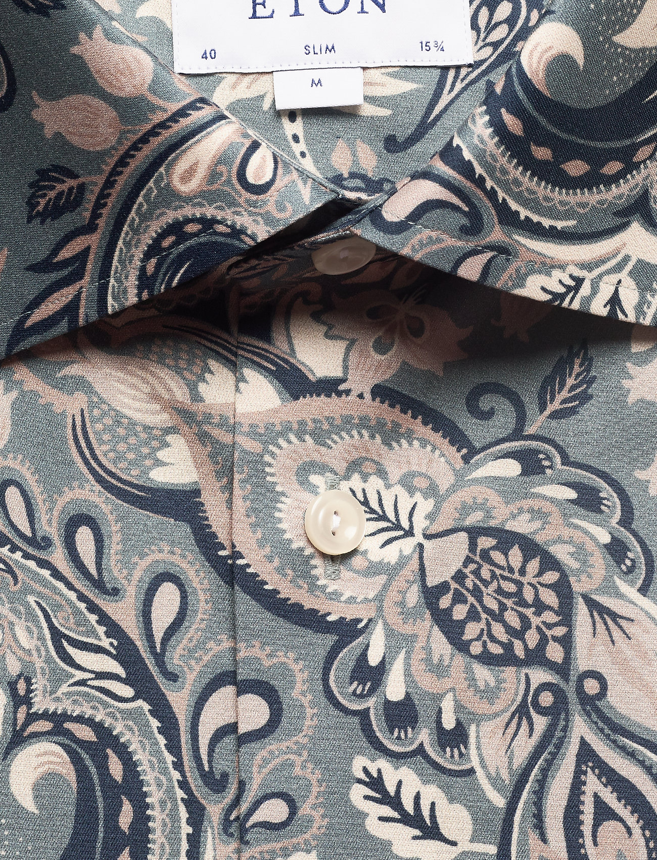 Eton - Bold Paisley Print Shirt - dark blue - 2