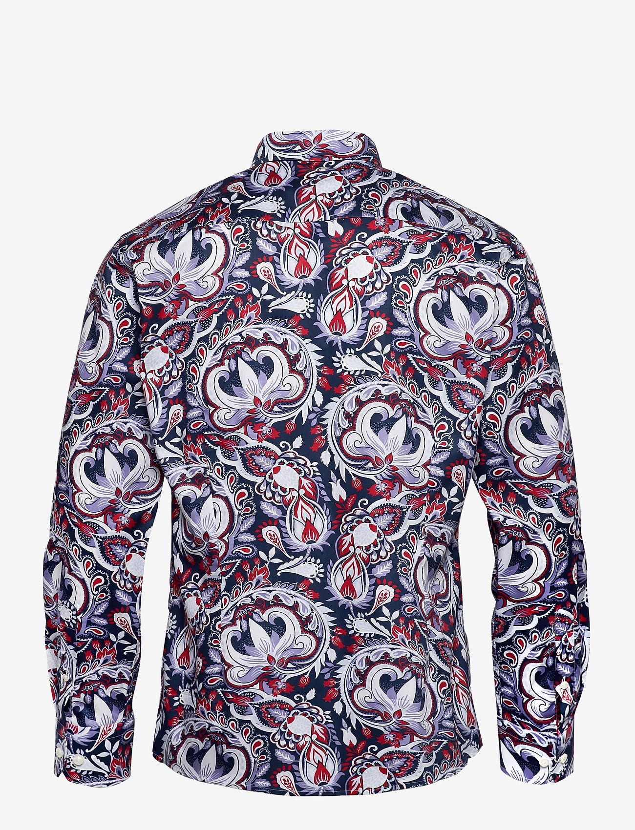 Eton - Navy twill shirt - blue - 1