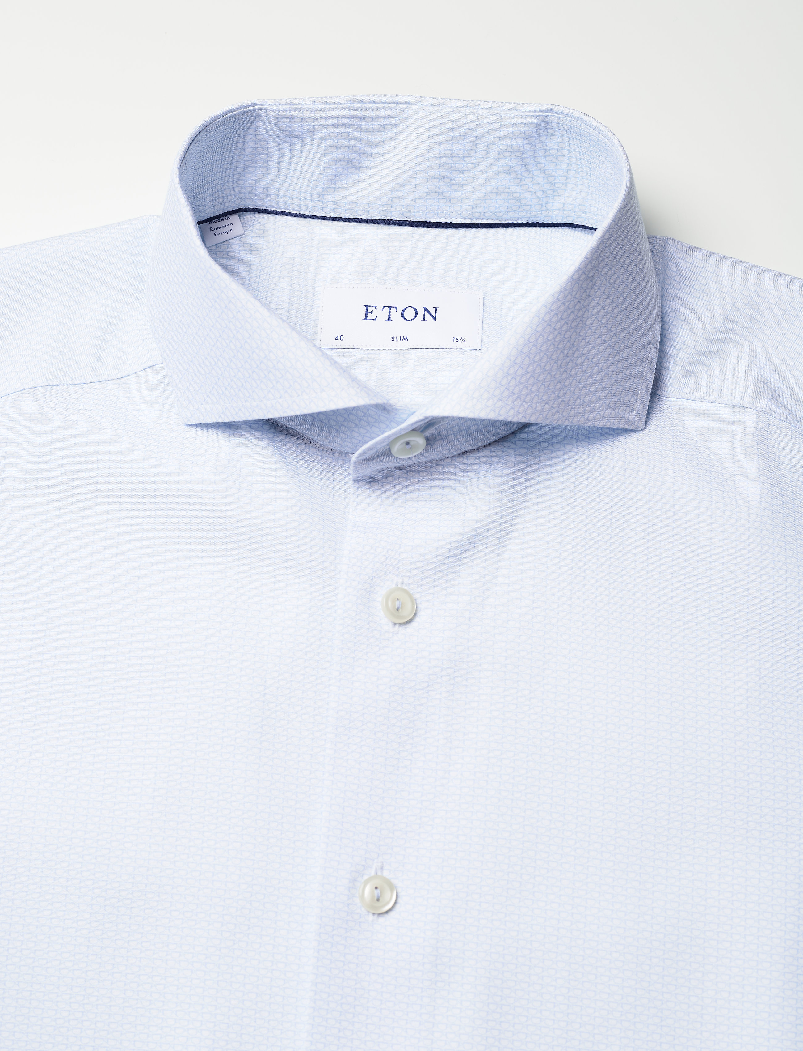 Eton - Slim fit Business Poplin Shirt - blue - 2