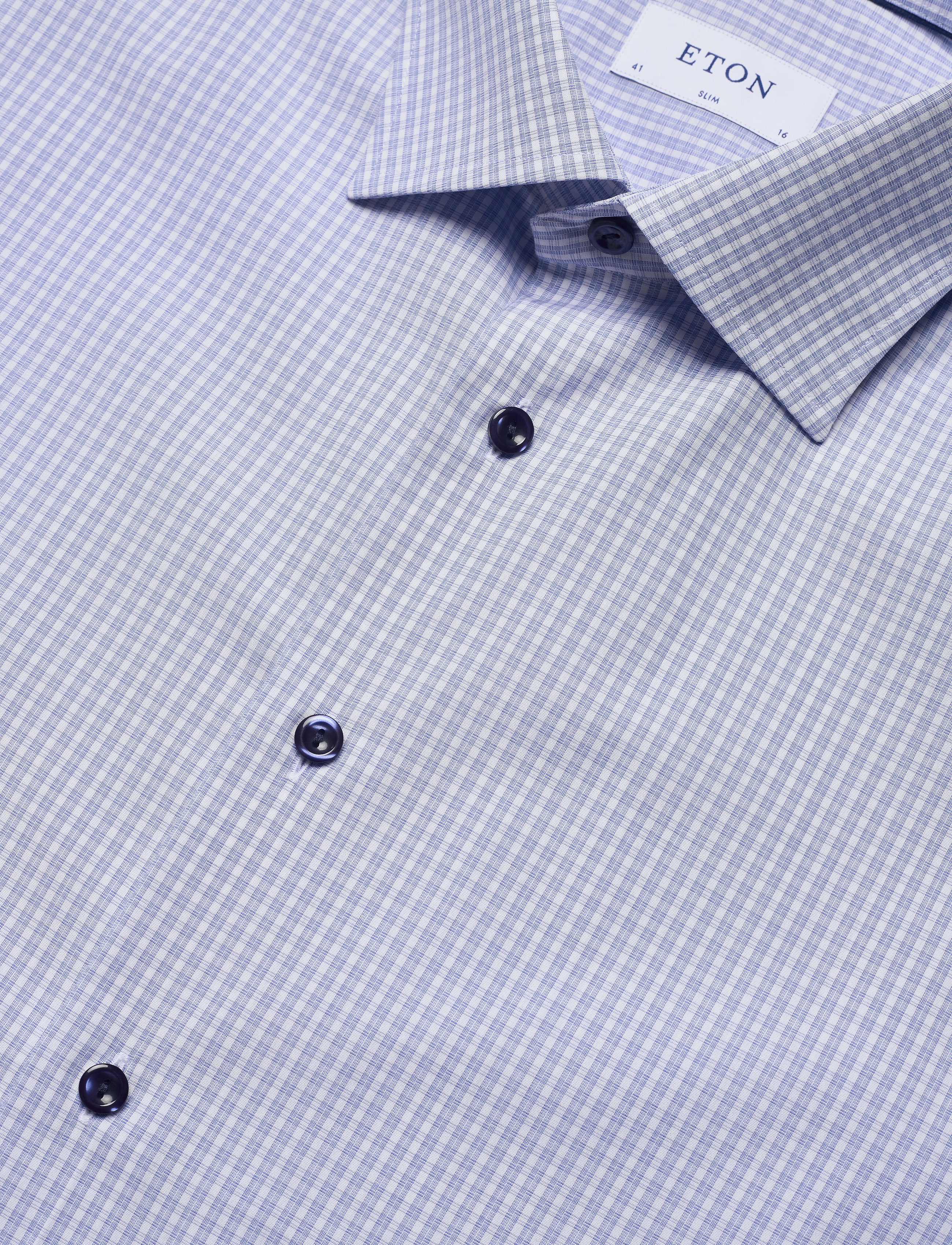 Eton - Slim fit Business Poplin Shirt - blue - 3