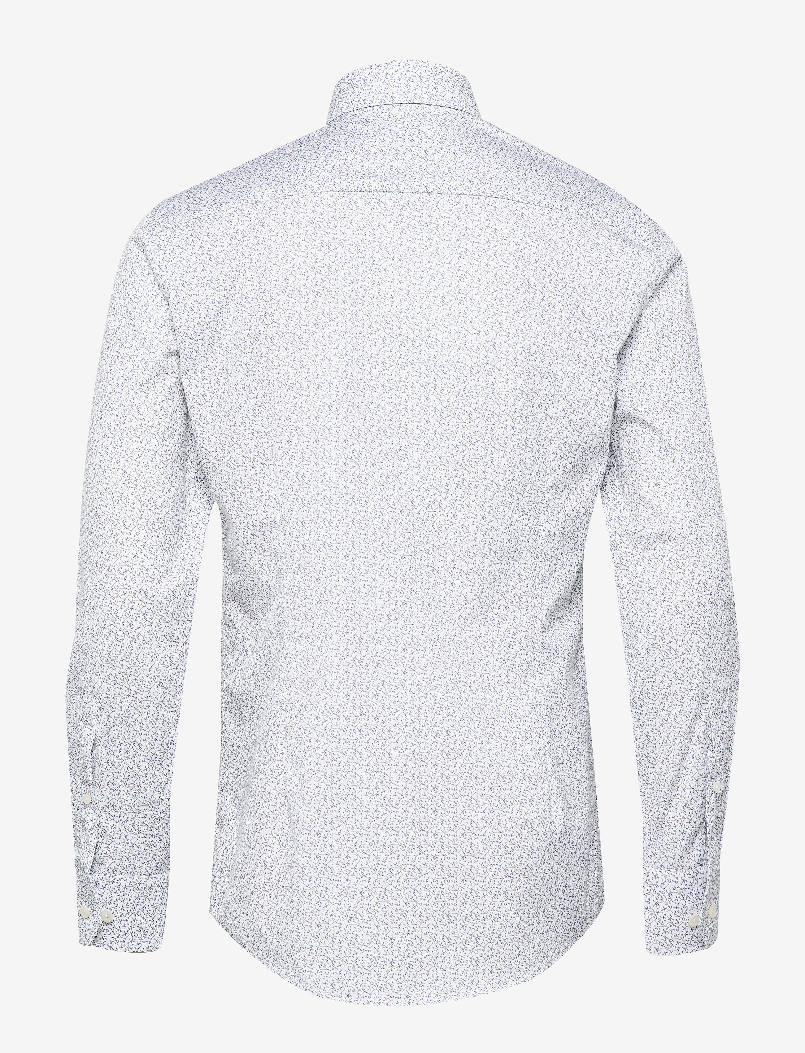 Eton - White floral poplin shirt - white - 1