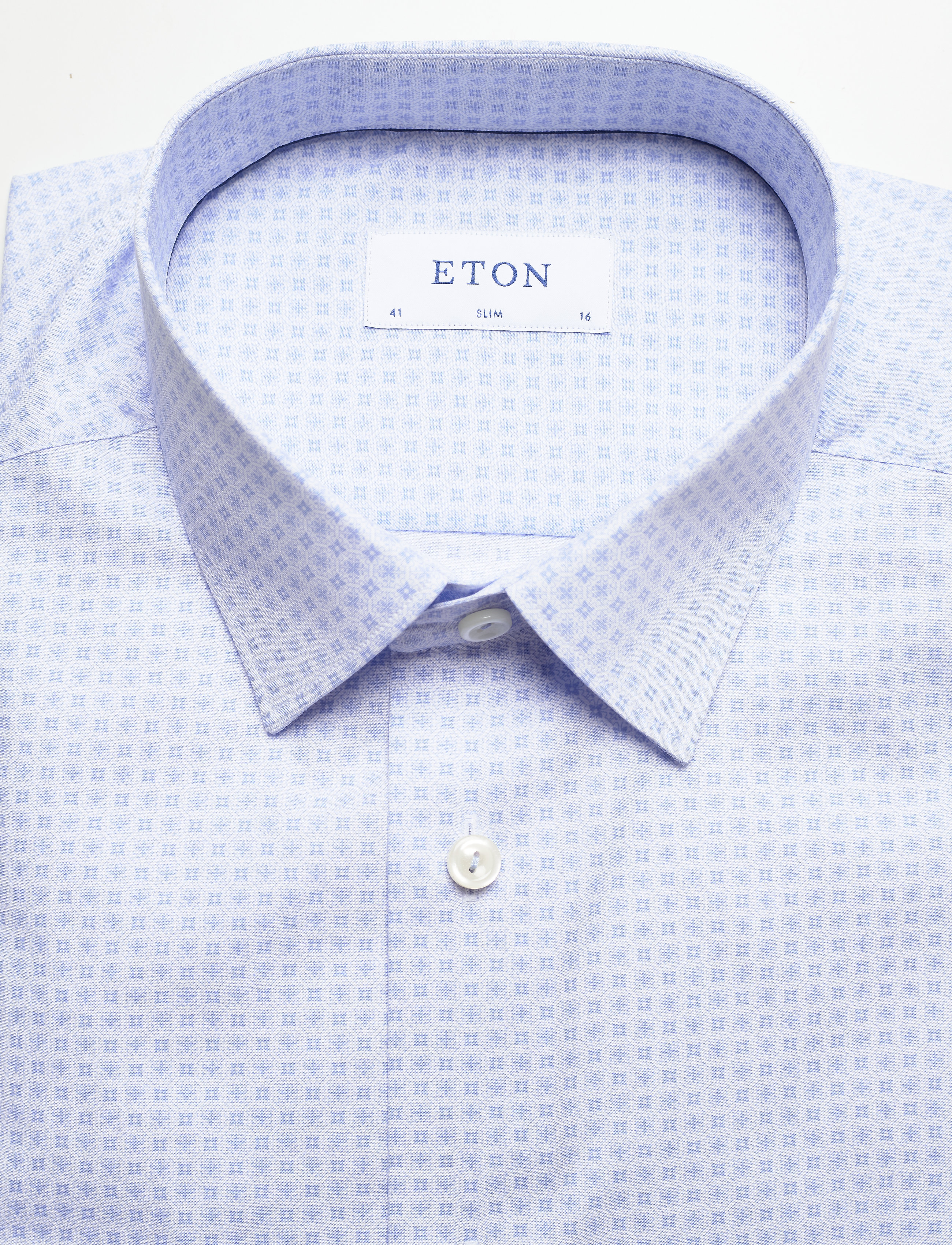 Eton - Slim fit Business Poplin Shirt - blue - 2