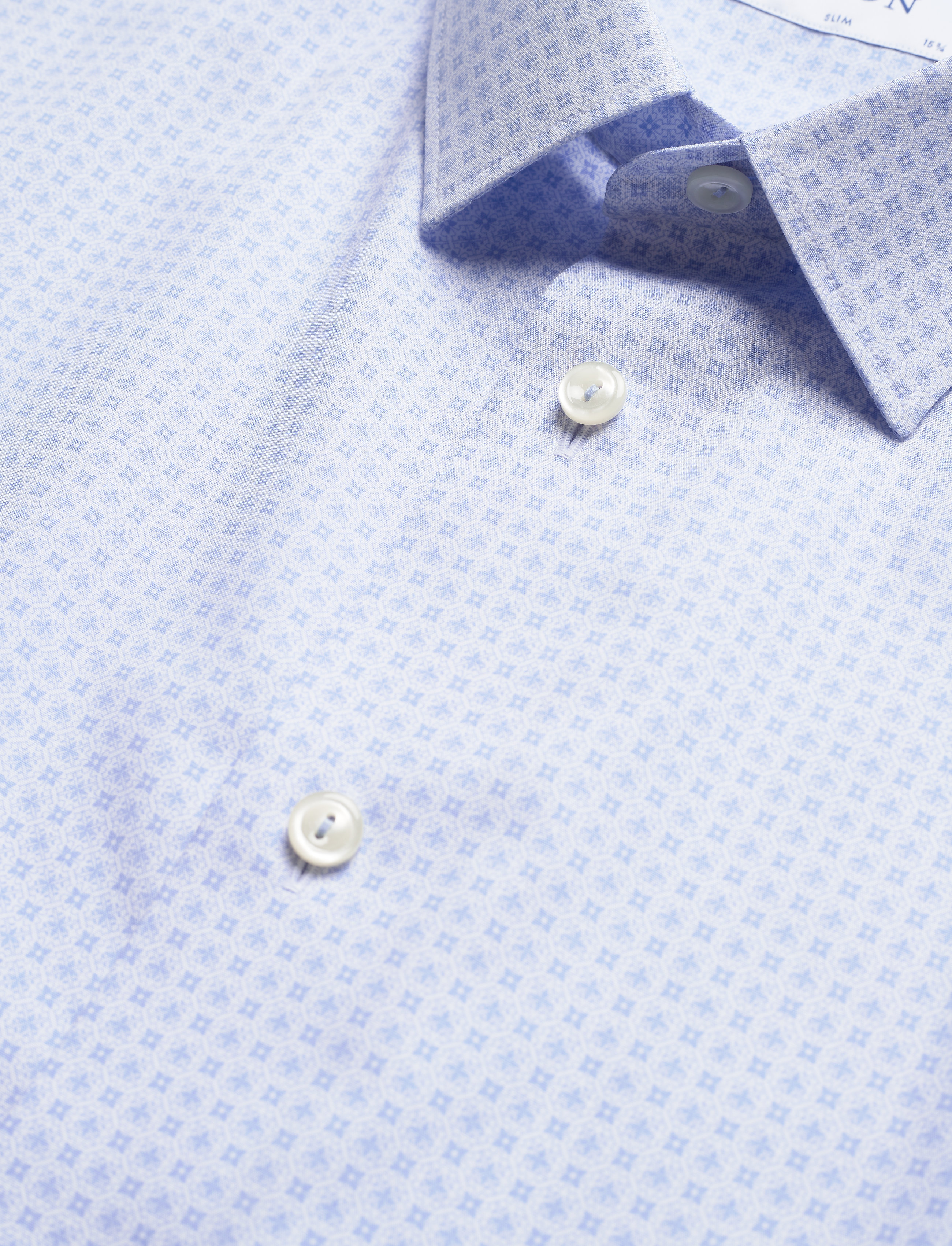 Eton - Slim fit Business Poplin Shirt - blue - 3