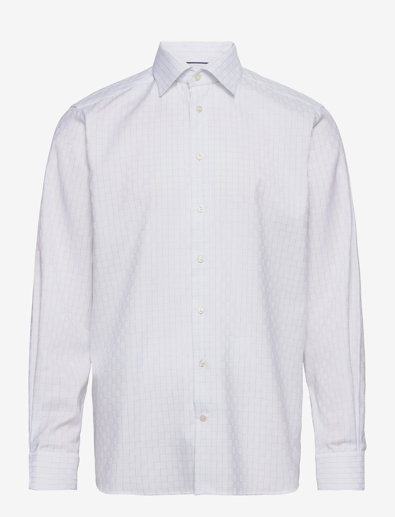 Eton - Men's Shirt: Business  Dobby - light blue - 0