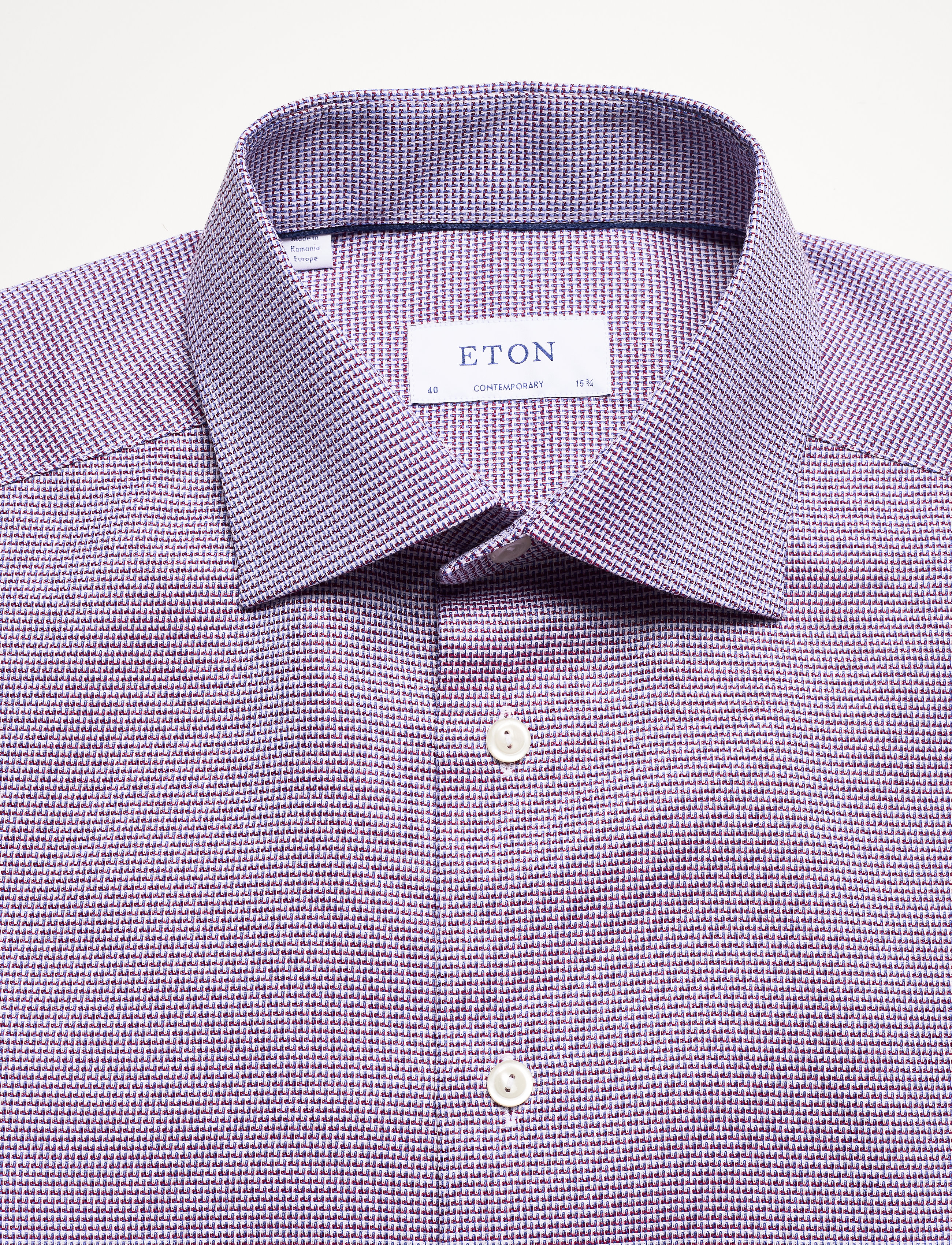 Eton - Contemporary fit Business Dobby Shirt - pink/red - 2