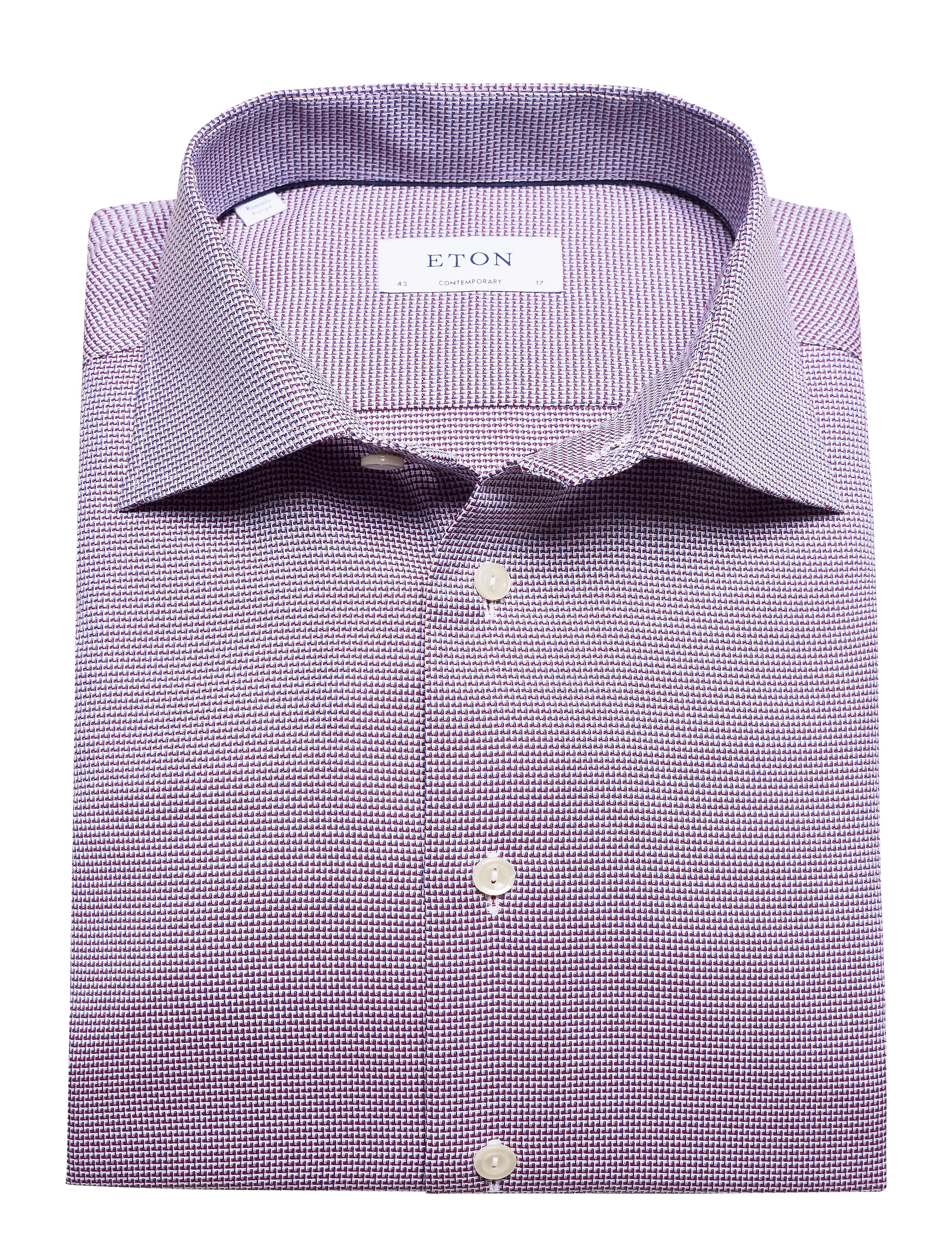Eton - Contemporary fit Business Dobby Shirt - pink/red - 4