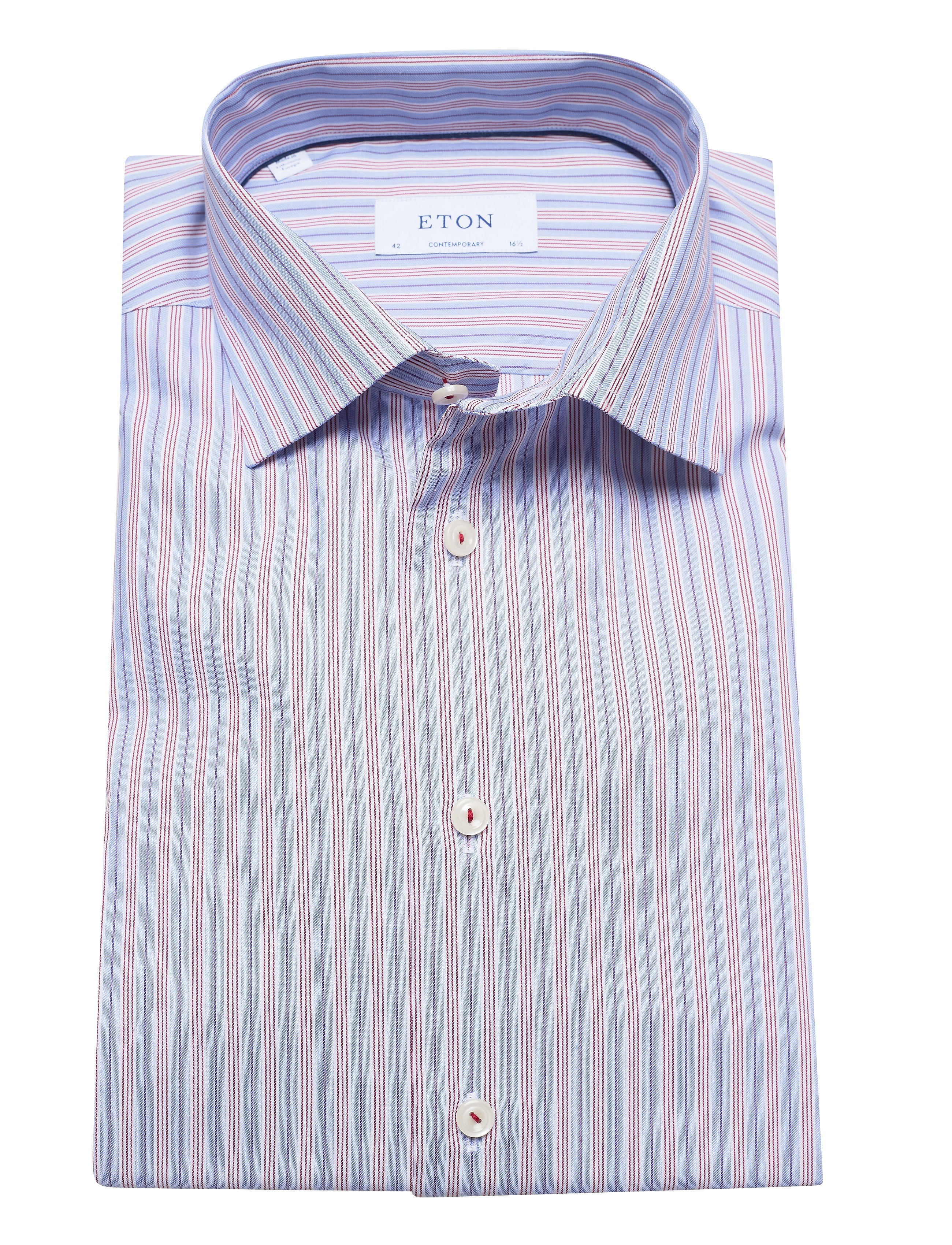 Eton - Contemporary fit Business Twill Shirt - pink/red - 4