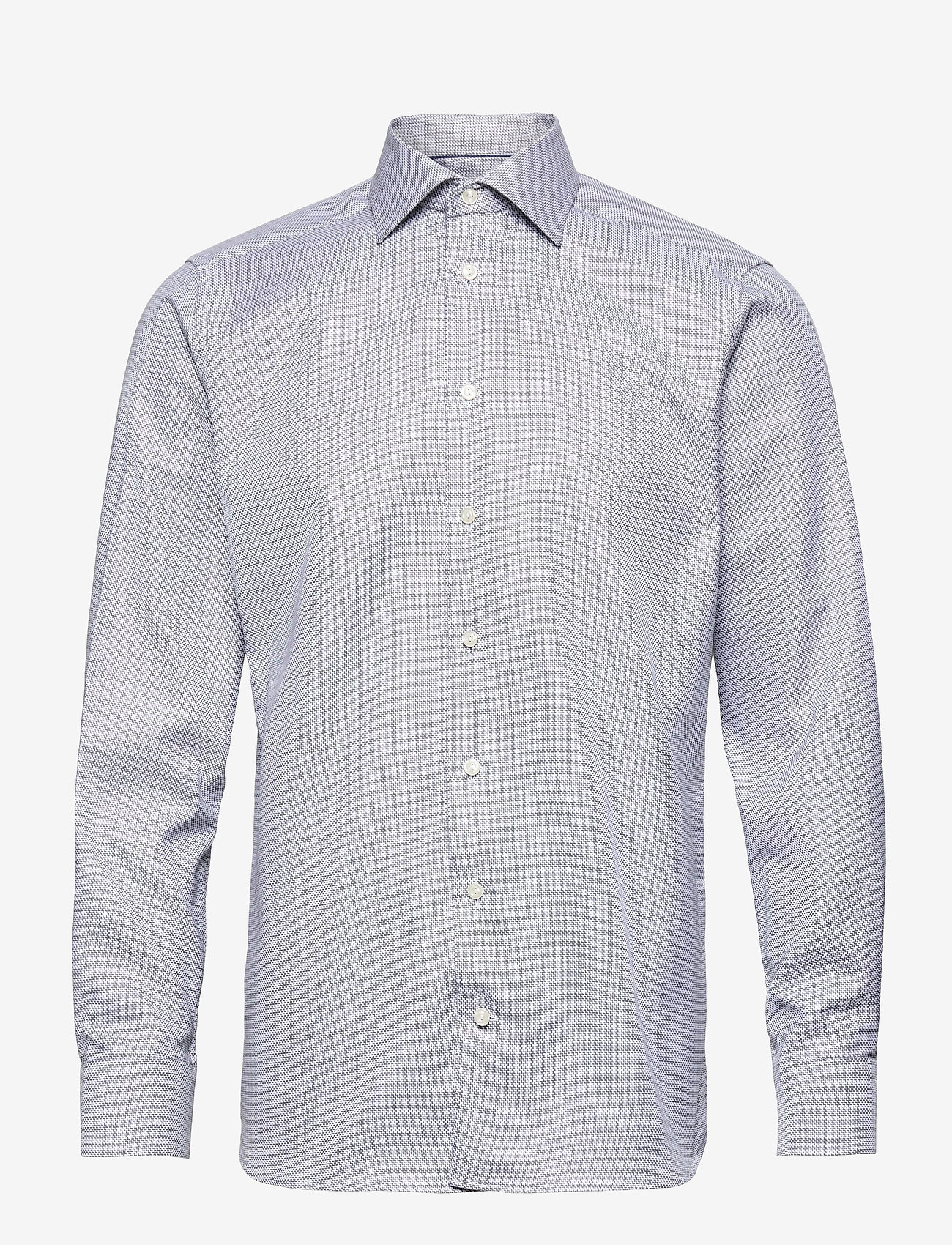 Eton - Contemporary fit Business Textured Twill Shirt - black - 0