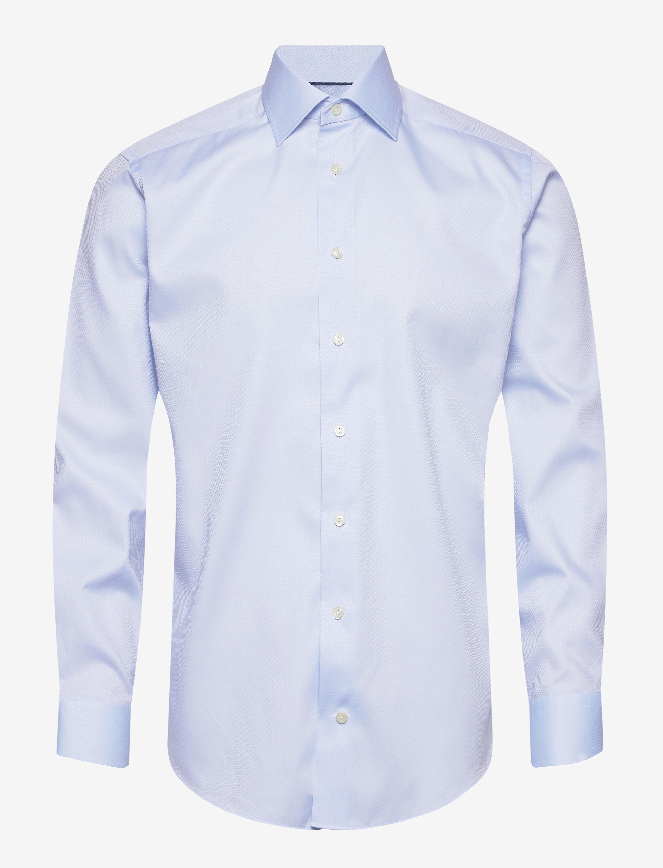 Eton - Pink water weave shirt - blue - 0