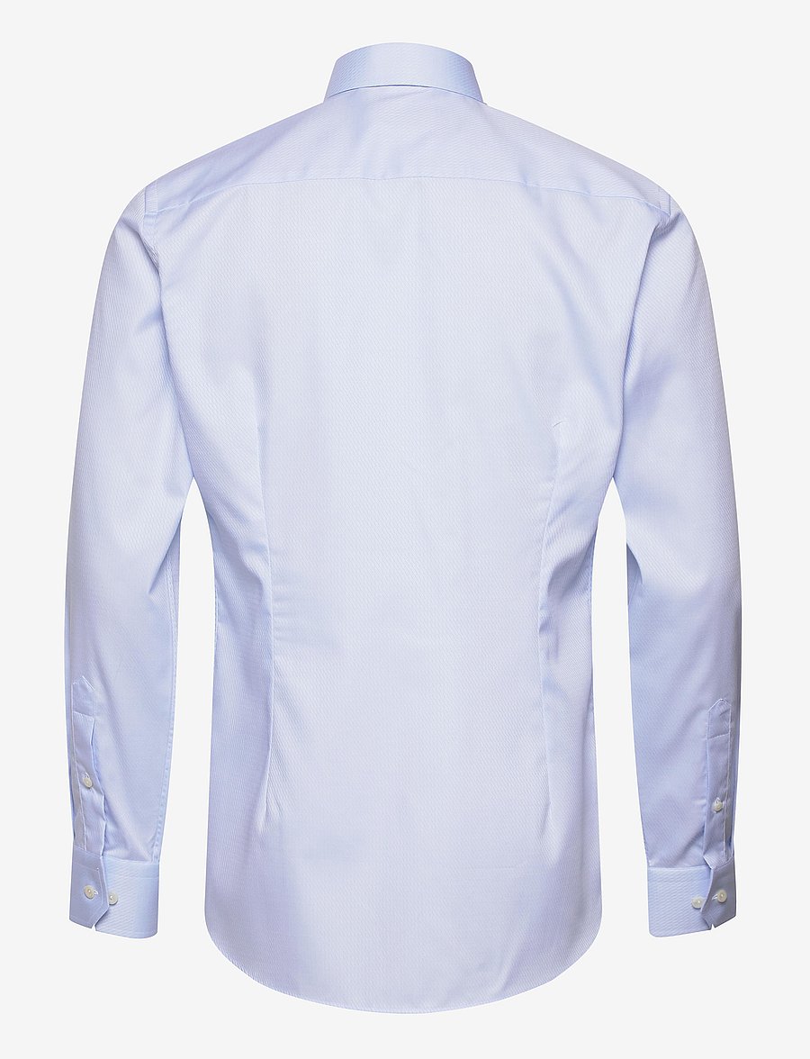 Eton - Pink water weave shirt - blue - 1