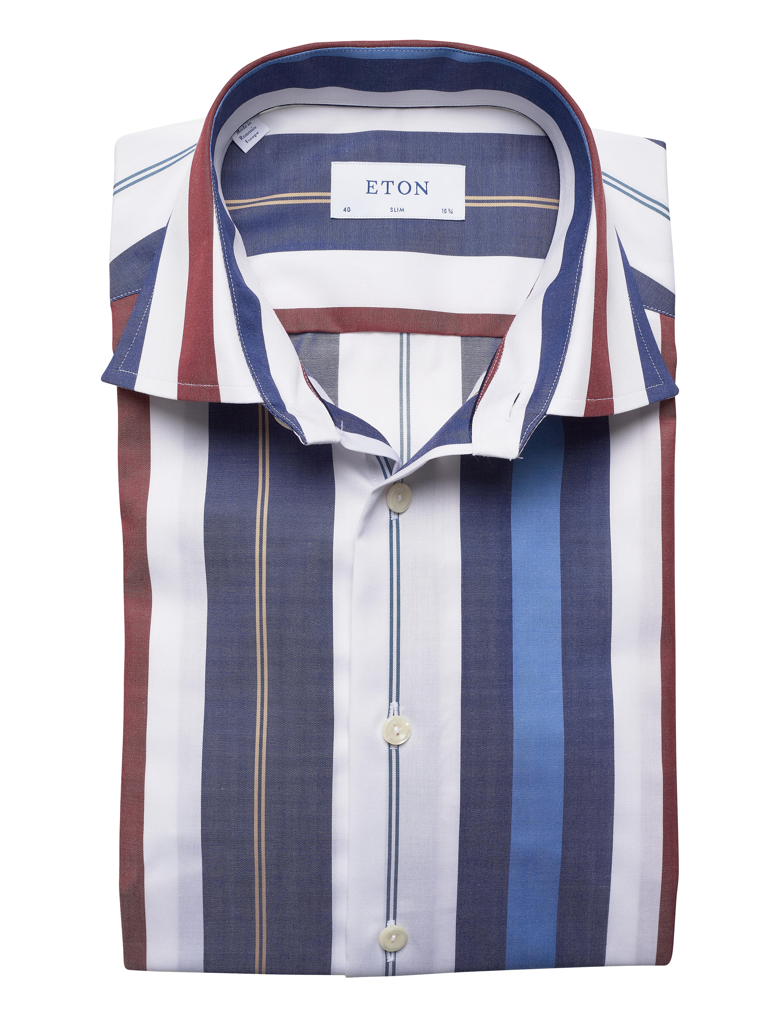 Eton - Slim fit Business Signature Twill Shirt - pink/red - 4