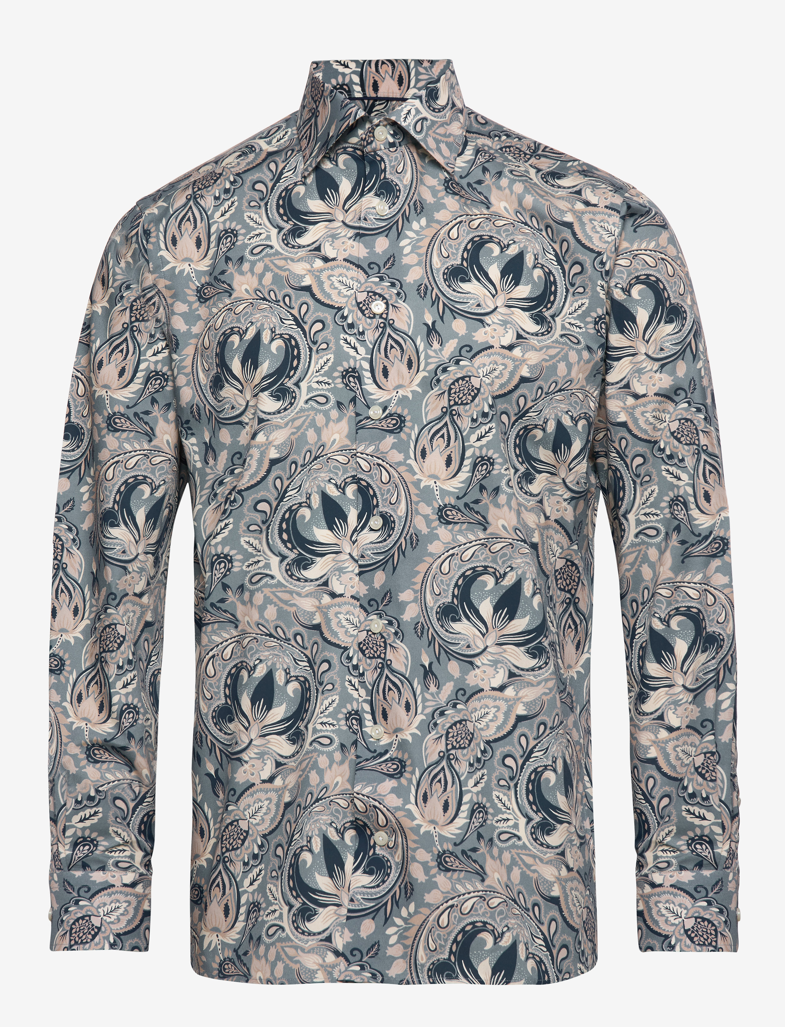 Eton - Bold Paisley Print Shirt - Contemporary fit - dark blue - 0