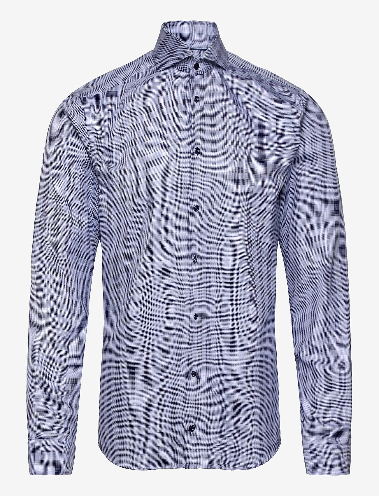 Eton - Super slim fit Business Textured Twill Shirt - blue - 0