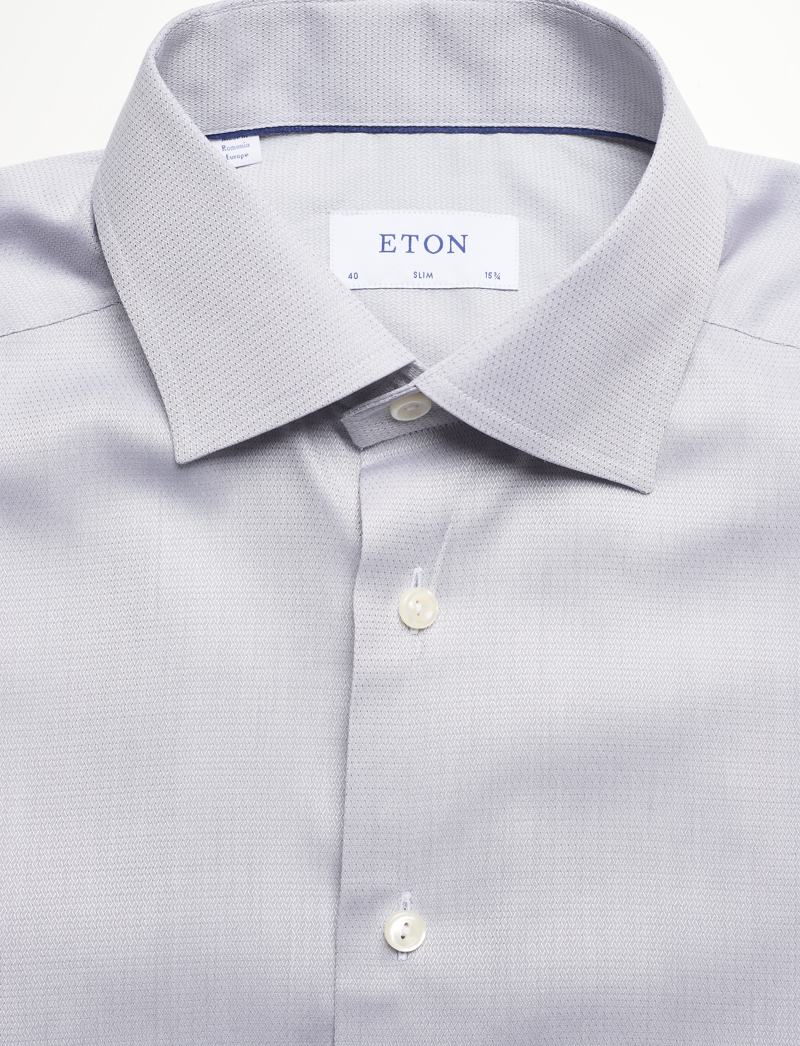 Eton - Slim fit Business Dobby Shirt - grey - 3