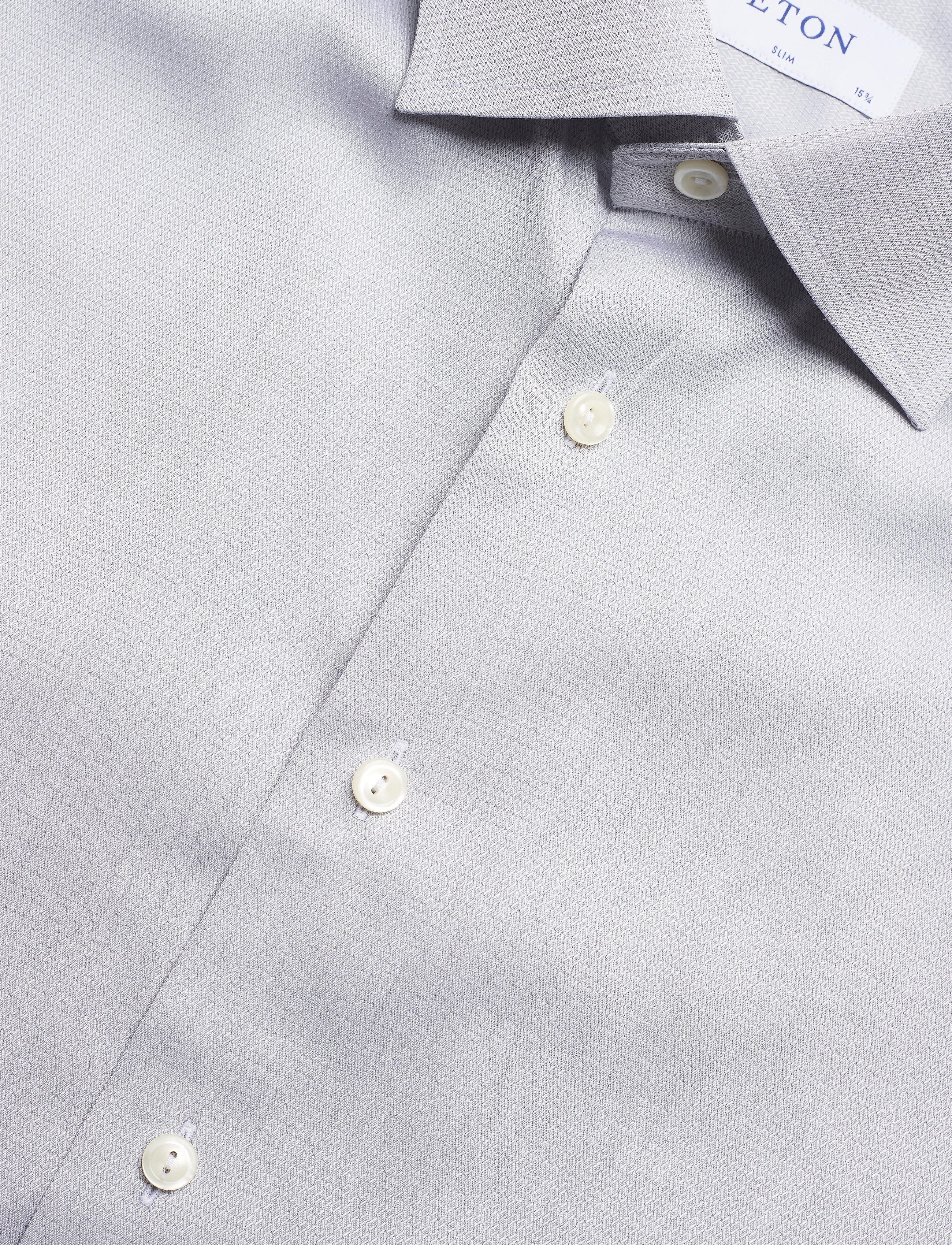 Eton - Slim fit Business Dobby Shirt - grey - 4