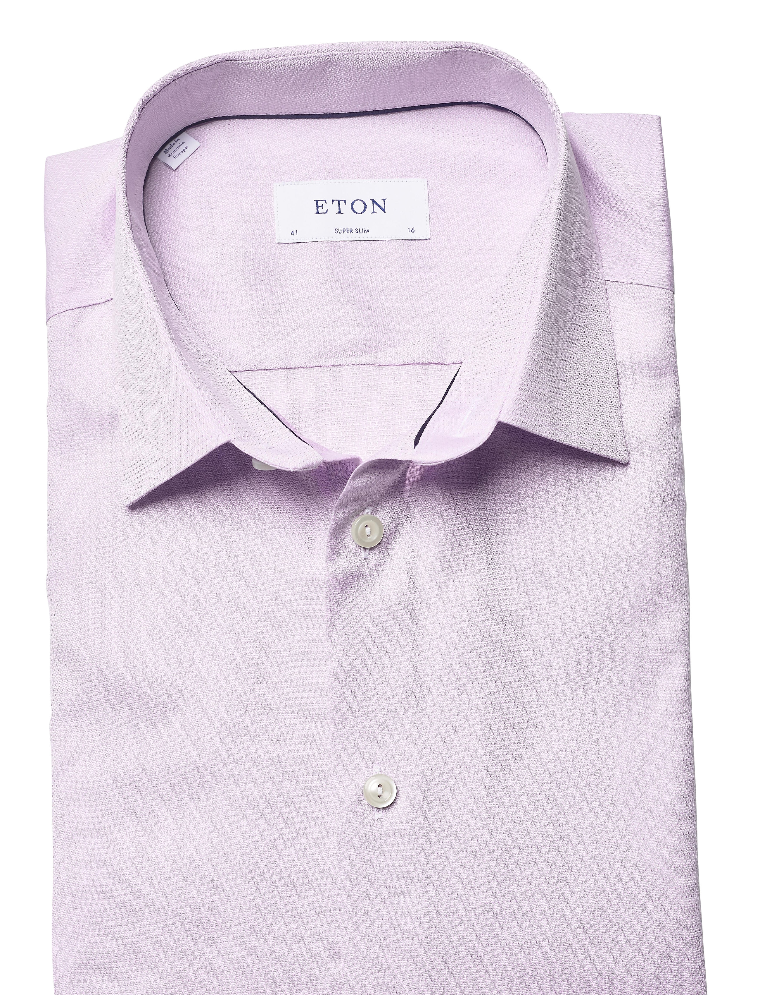 Eton - Super slim fit Business Dobby Shirt - purple - 4