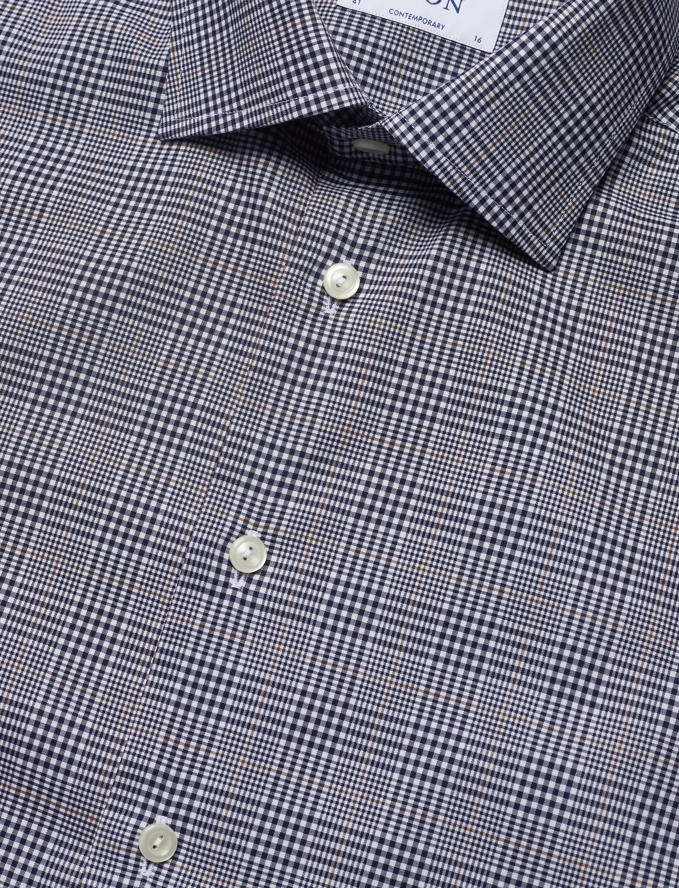 Eton - Contemporary fit Business Fine Twill Stretch Shirt - blue - 3
