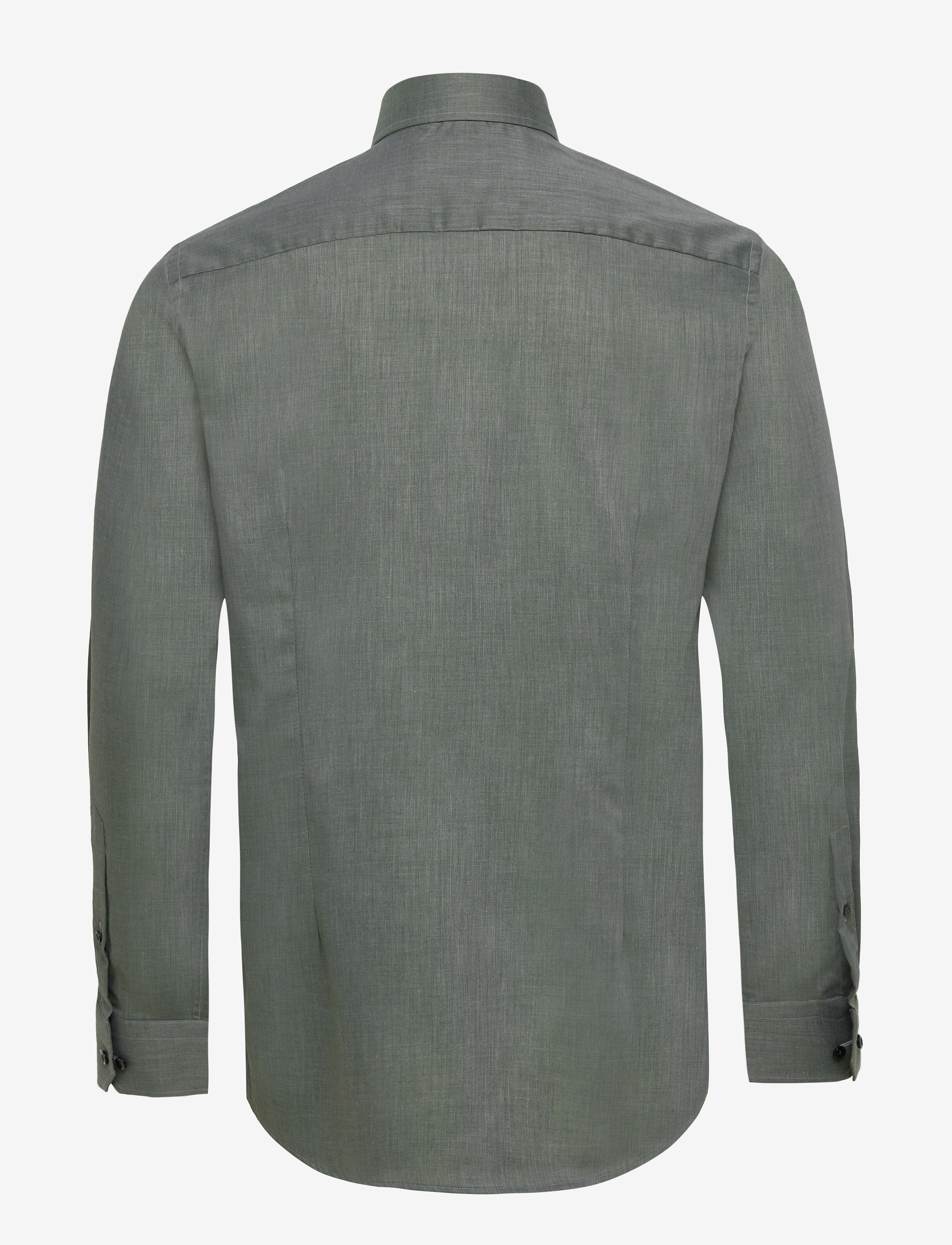 Eton - Green lightweight flannel shirt - green - 1