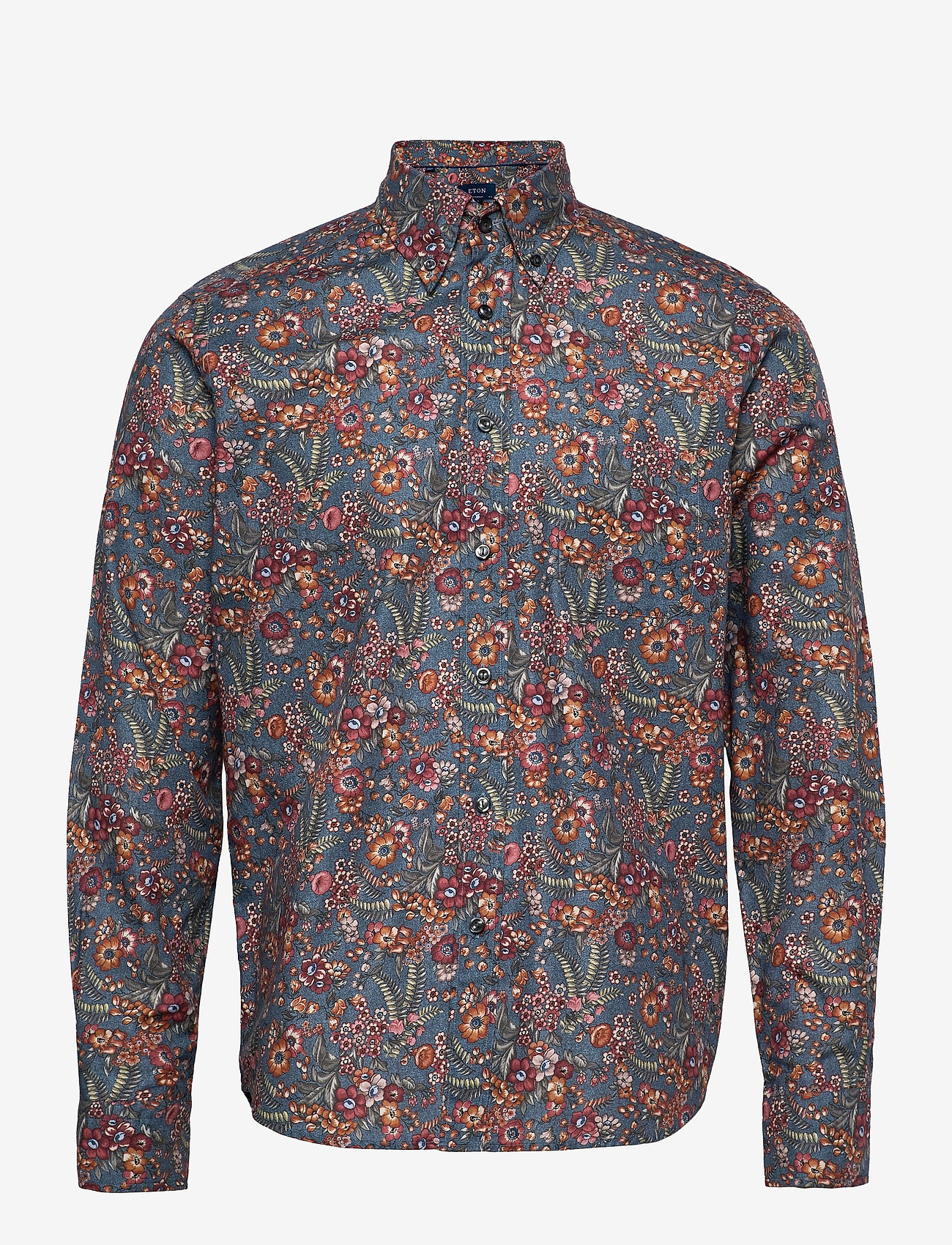 Eton - Contemporary  fit Casual Light flannel Shirt - blue - 0