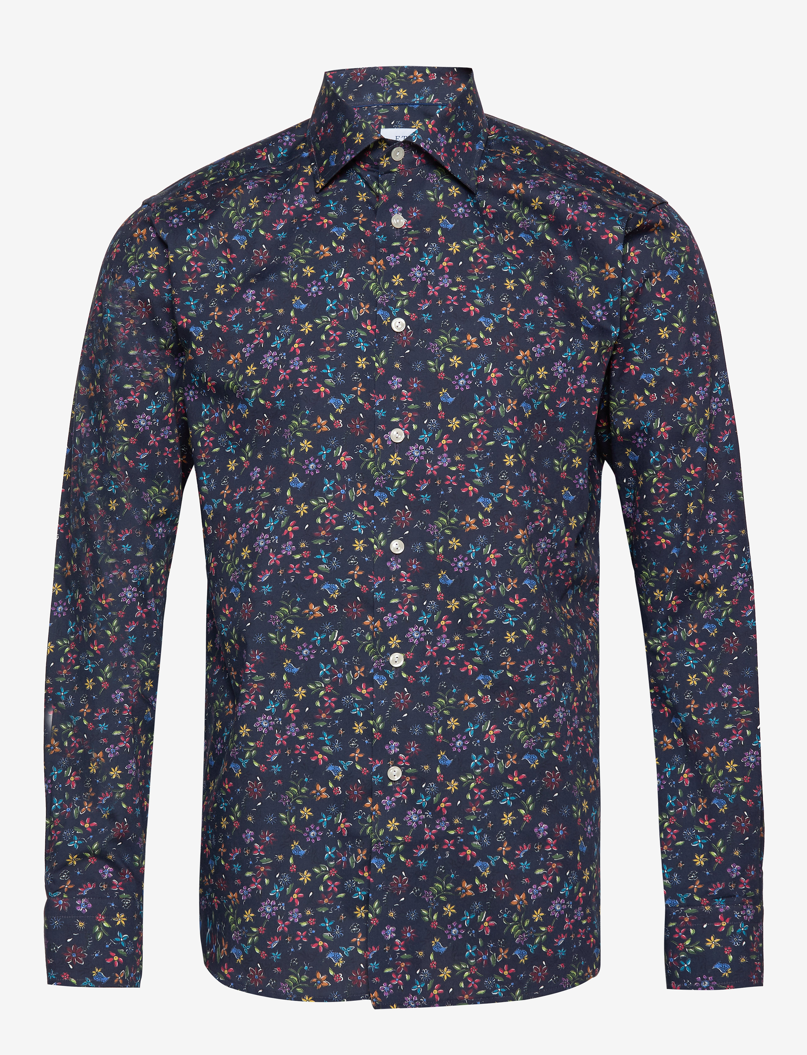 Eton - Valley of flowers shirt - blue - 0