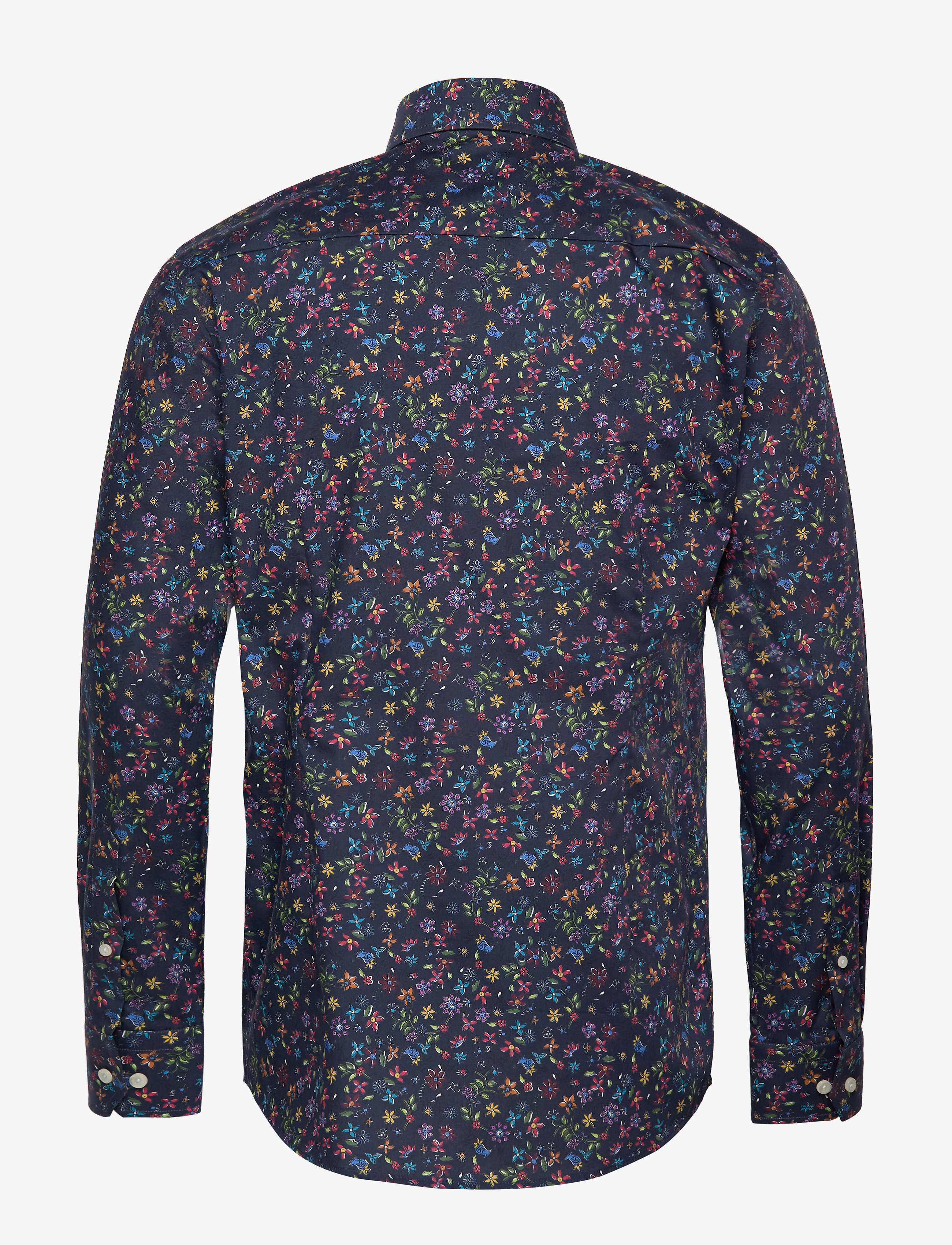 Eton - Valley of flowers shirt - blue - 1