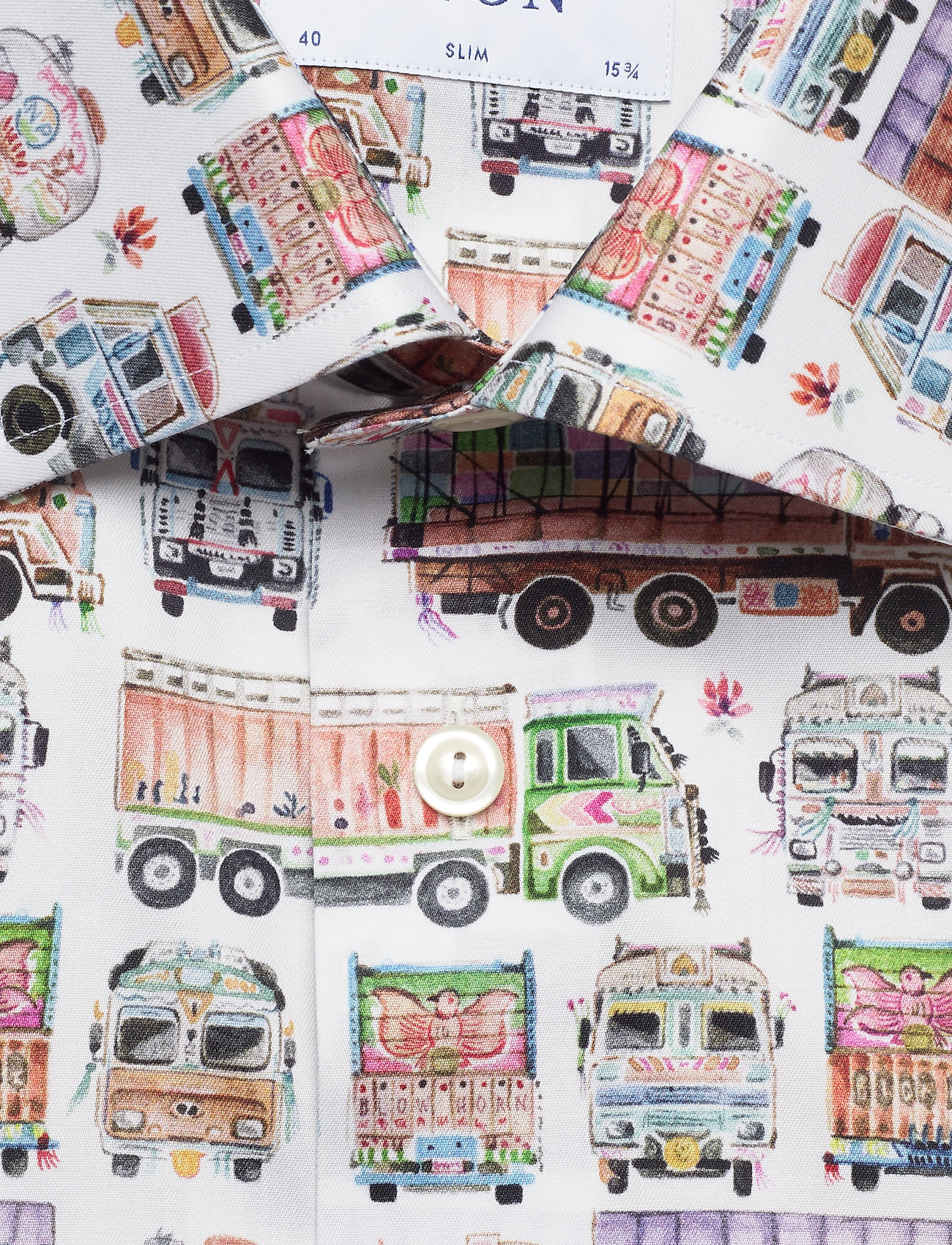 Eton - Eton trucks shirt - white - 2