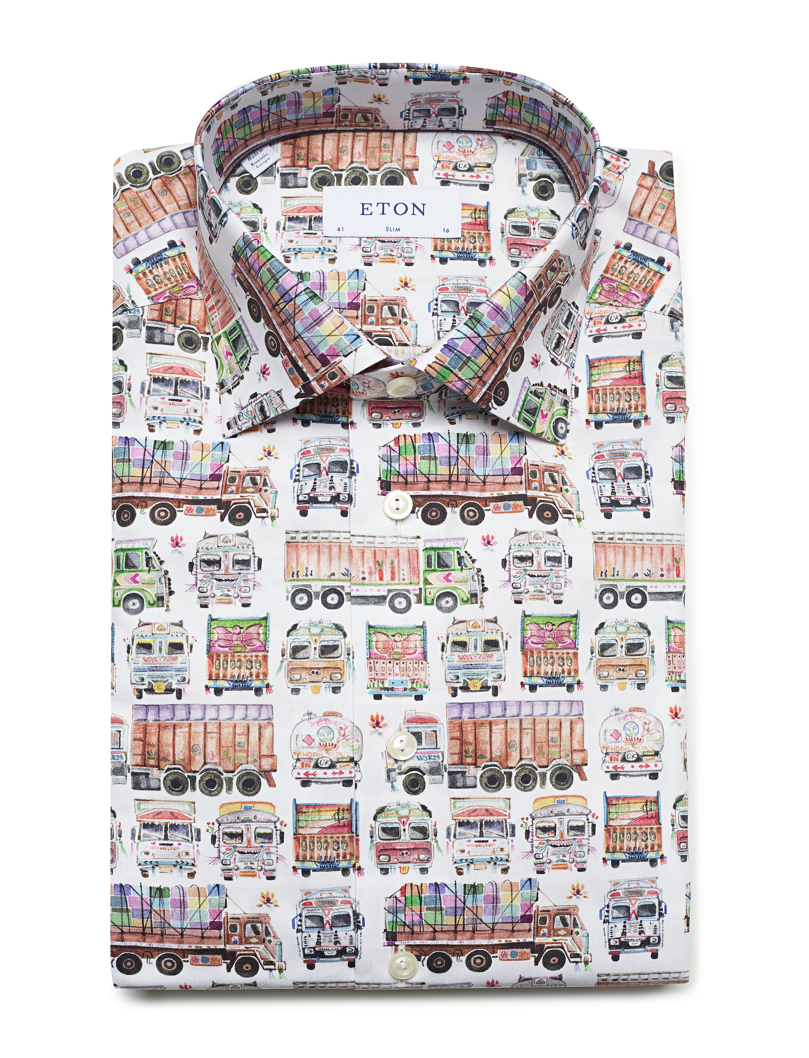 Eton - Eton trucks shirt - white - 4