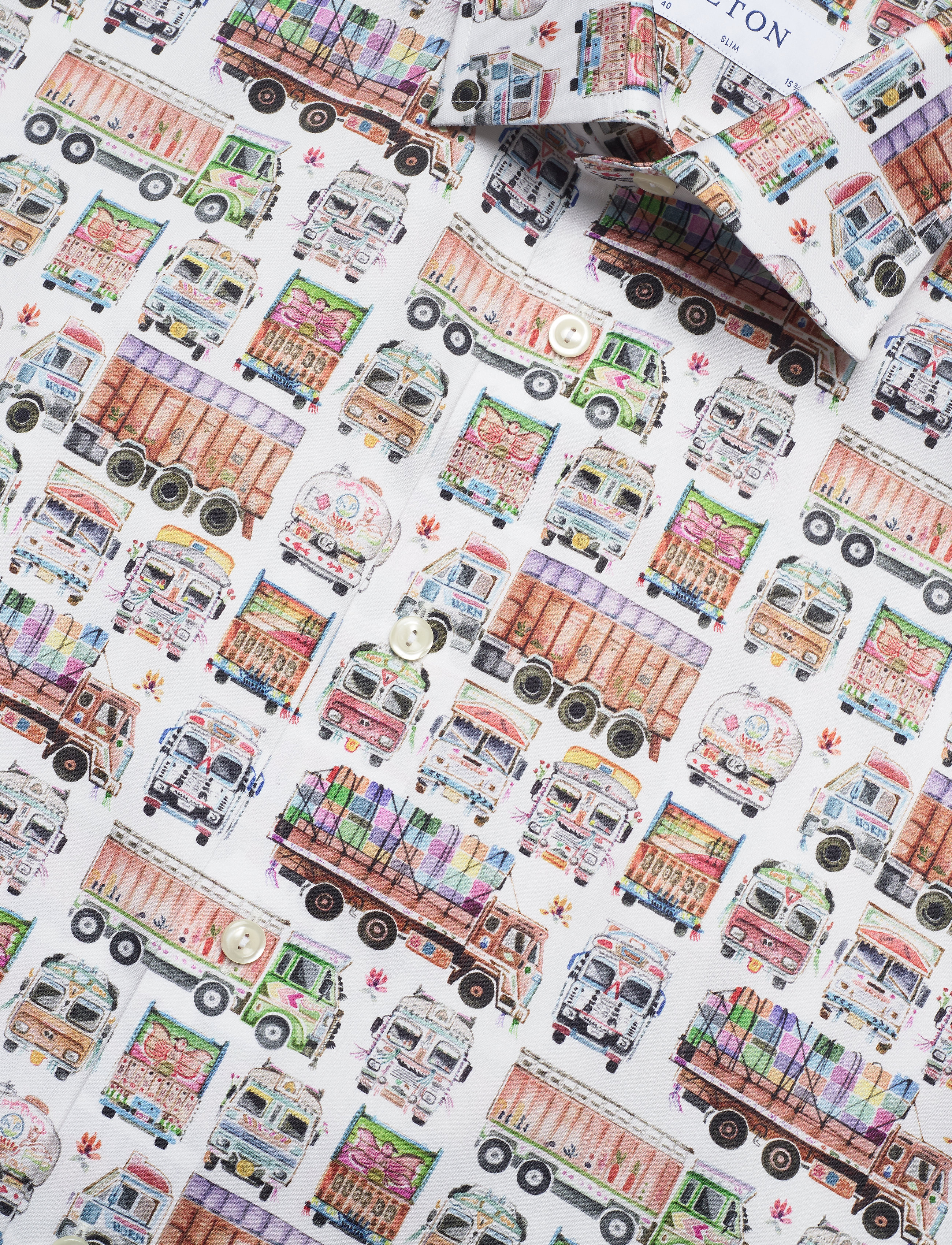 Eton - Eton trucks shirt - white - 3
