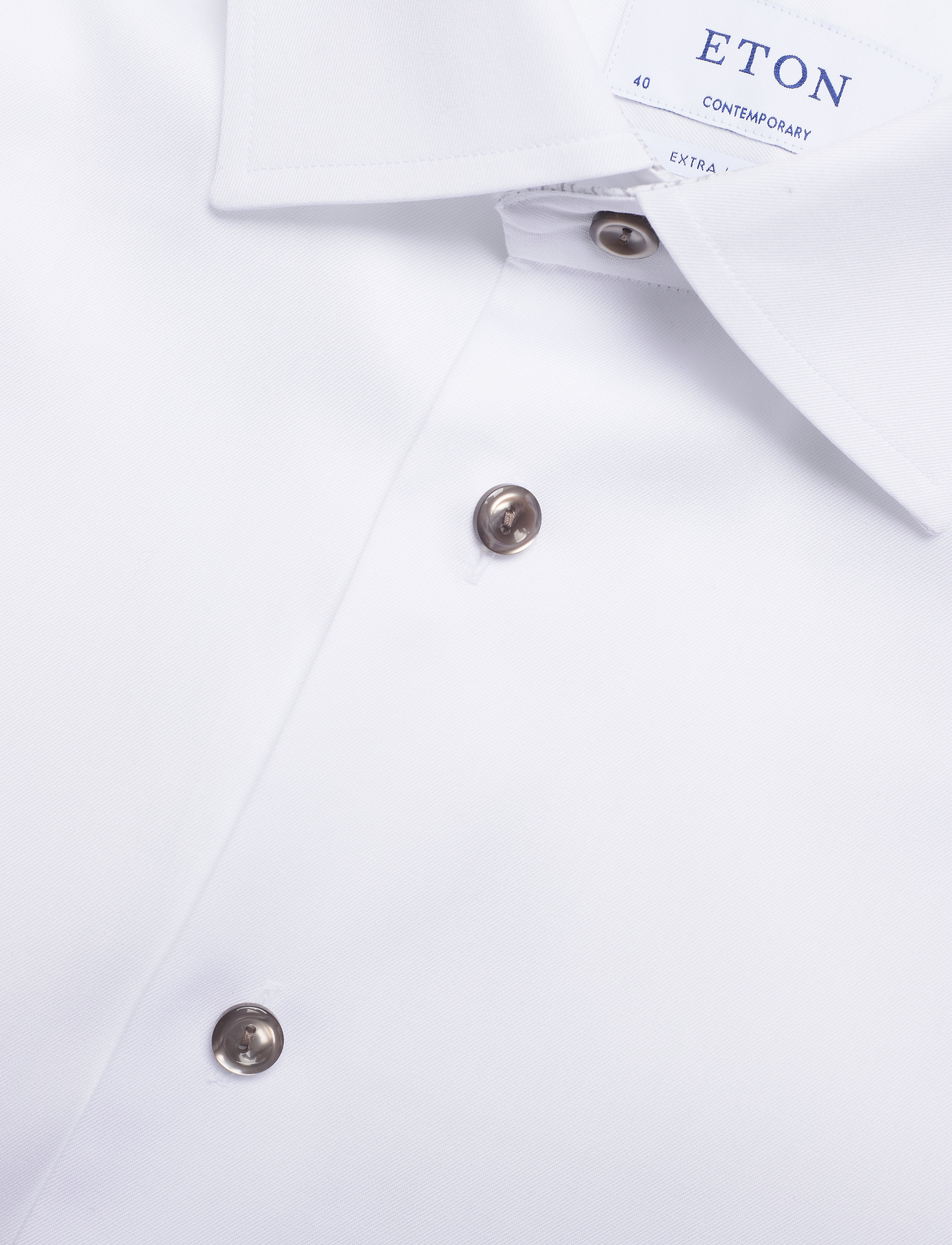 Eton - Contemporary X-long fit Business Signature Twill Shirt - white - 3