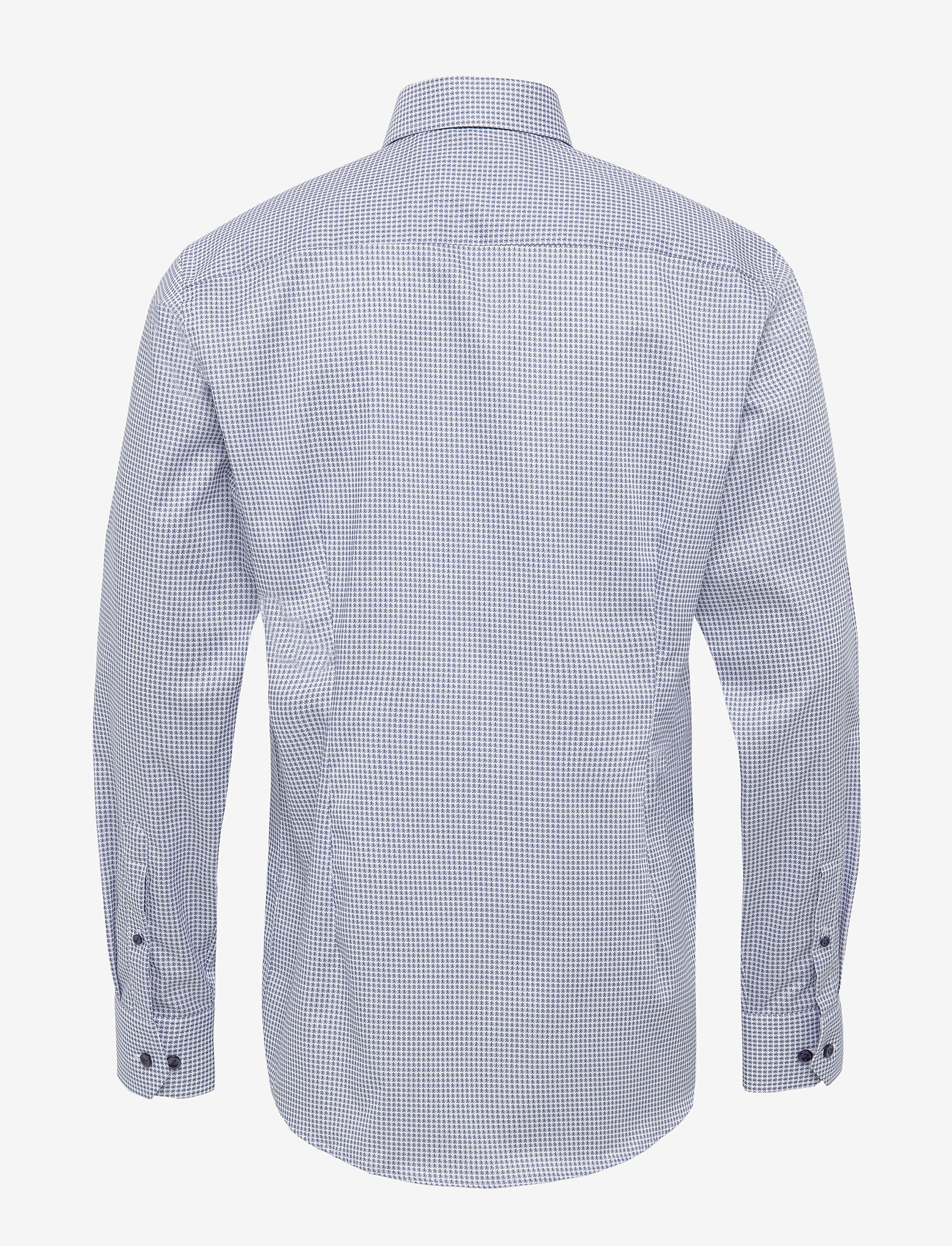 Eton - Blue micro flower shirt - blue - 1