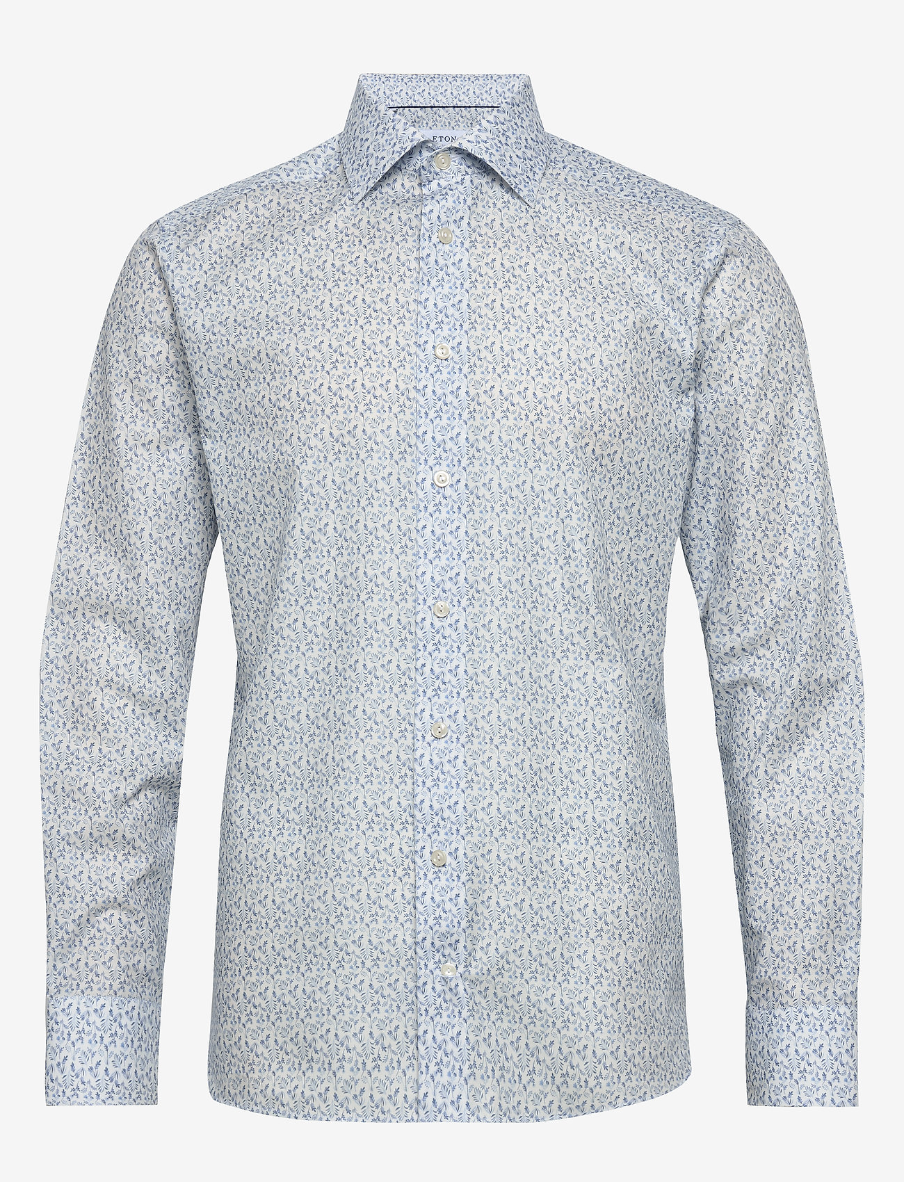 Eton - Flannel floral print shirt - white - 0