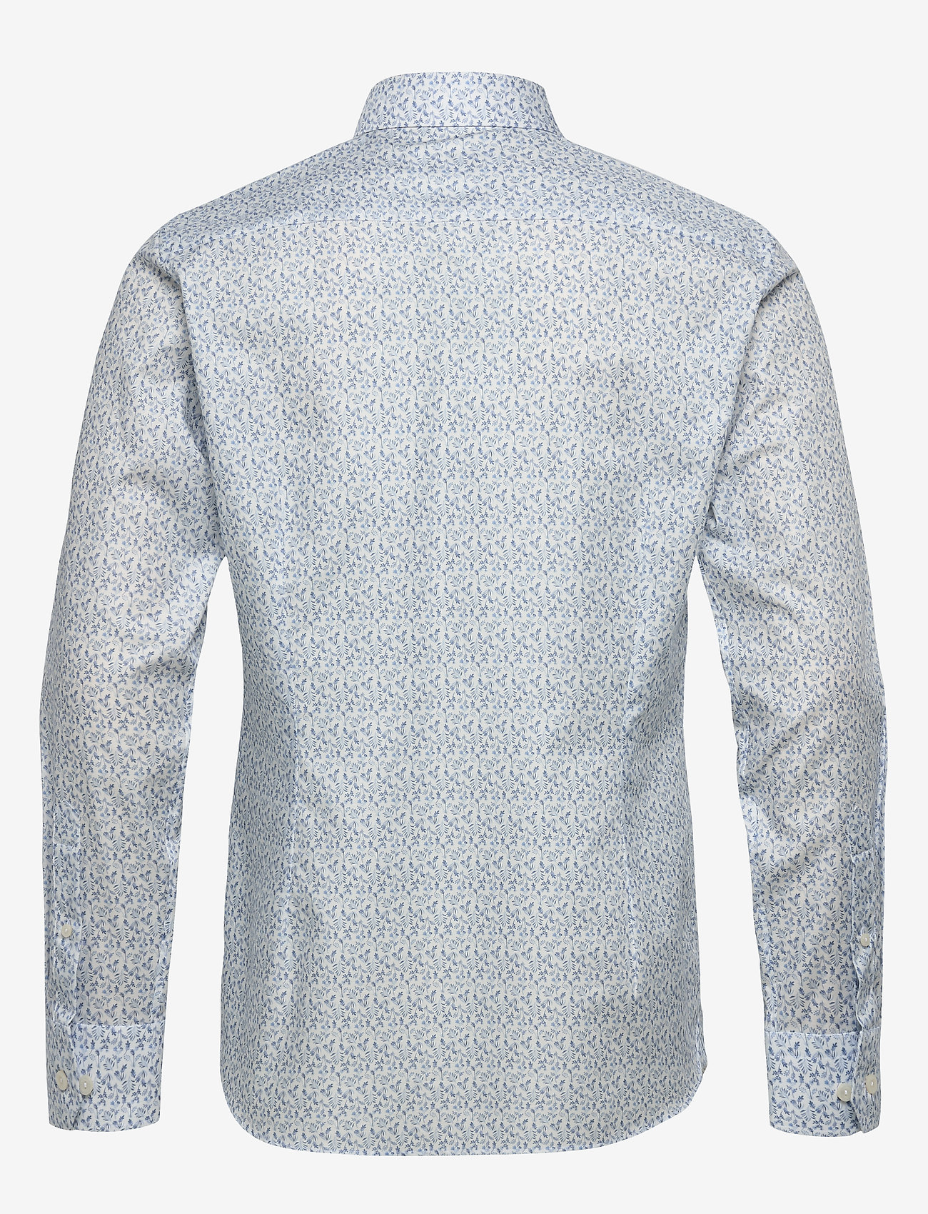 Eton - Flannel floral print shirt - white - 1