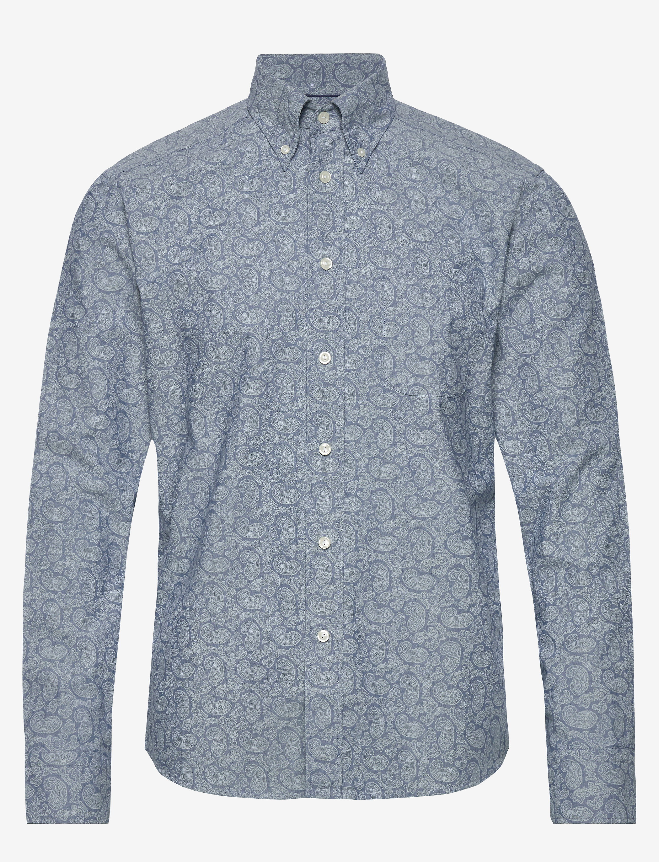Eton - Paisley indigo shirt - blue - 0