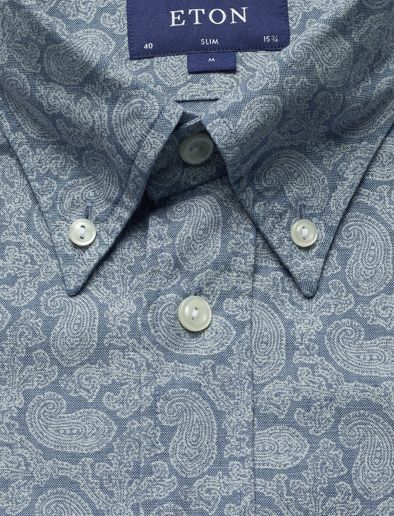 Eton - Paisley indigo shirt - blue - 2