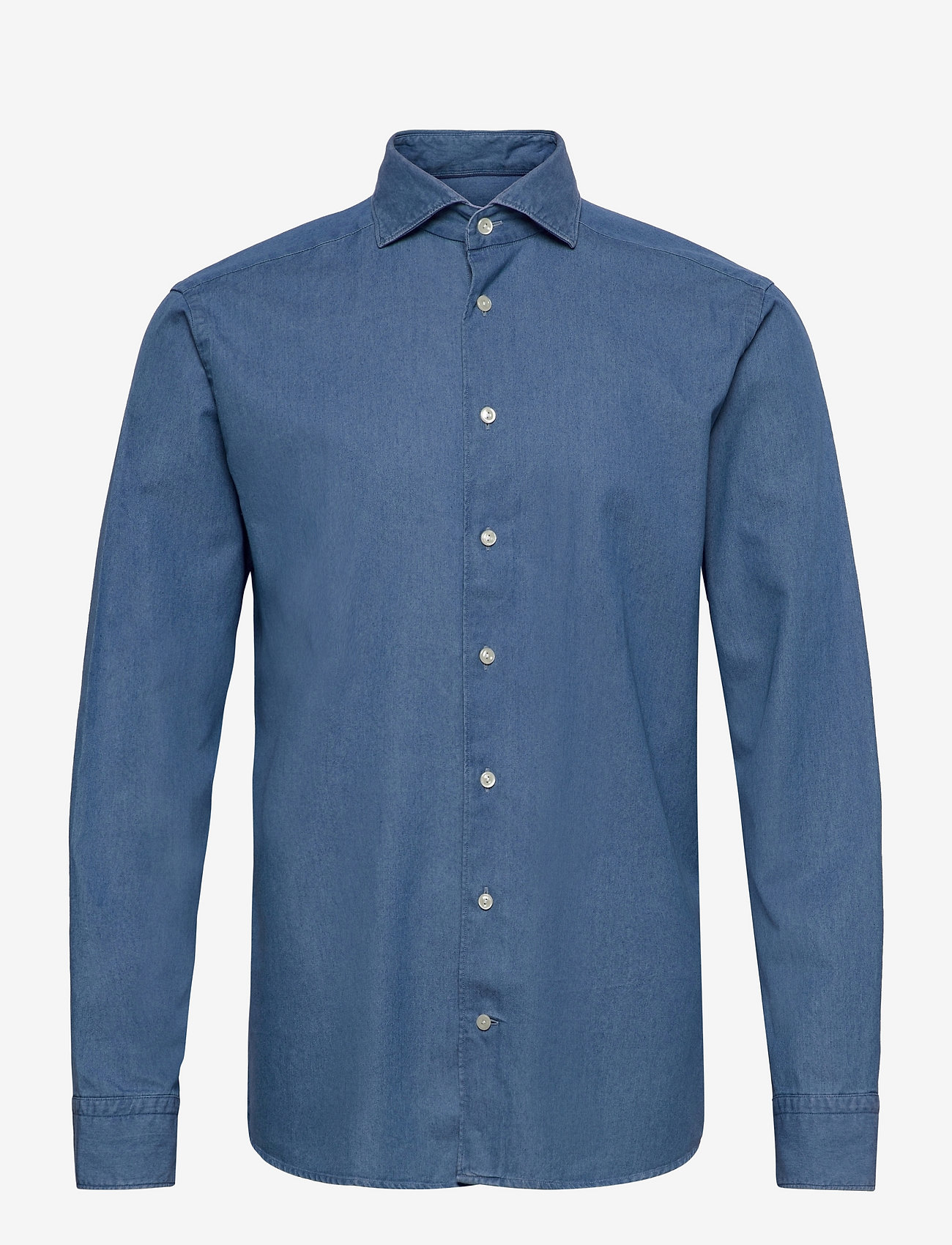 Eton - Men's shirt: Soft Business  Indigo - mid blue - 0