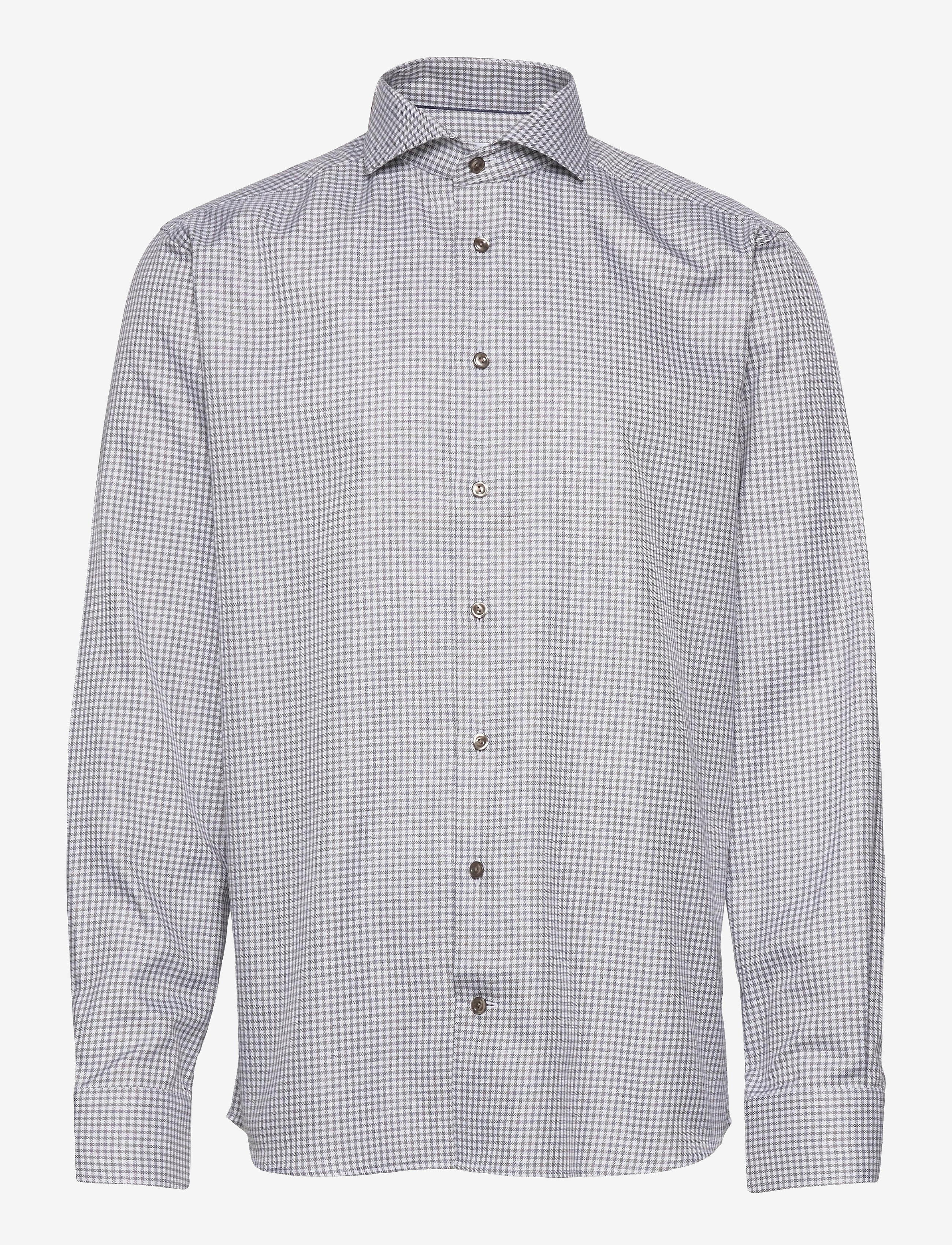 Eton - Slim fit Business Textured Twill Shirt - black - 0
