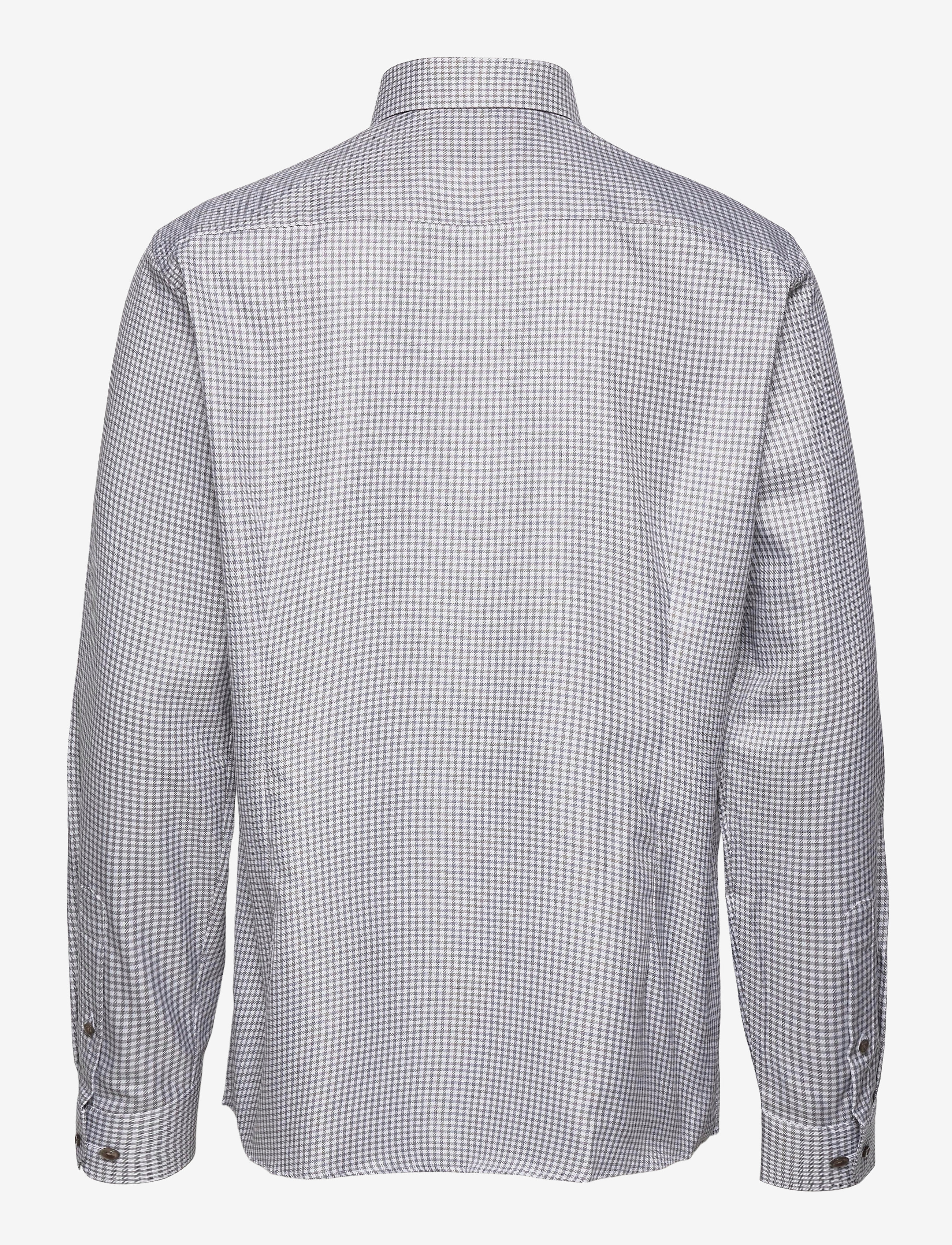 Eton - Slim fit Business Textured Twill Shirt - black - 1