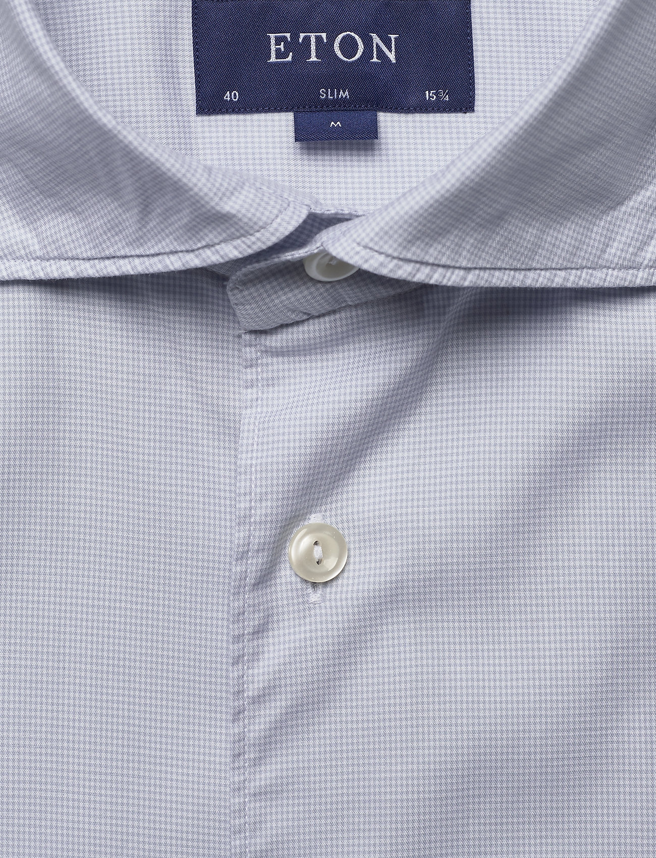 Eton - Grey twill shirt - grey - 2