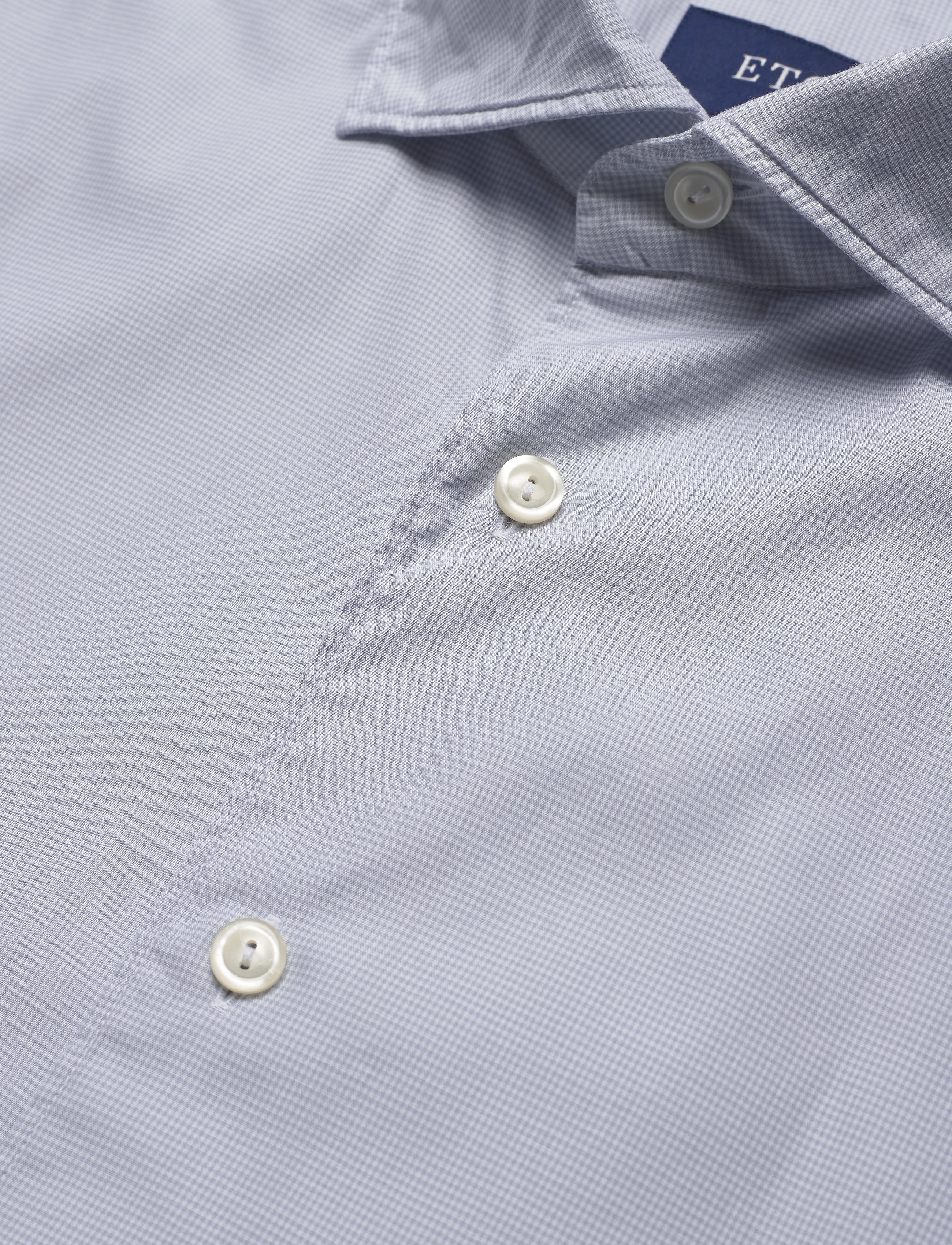 Eton - Grey twill shirt - grey - 3