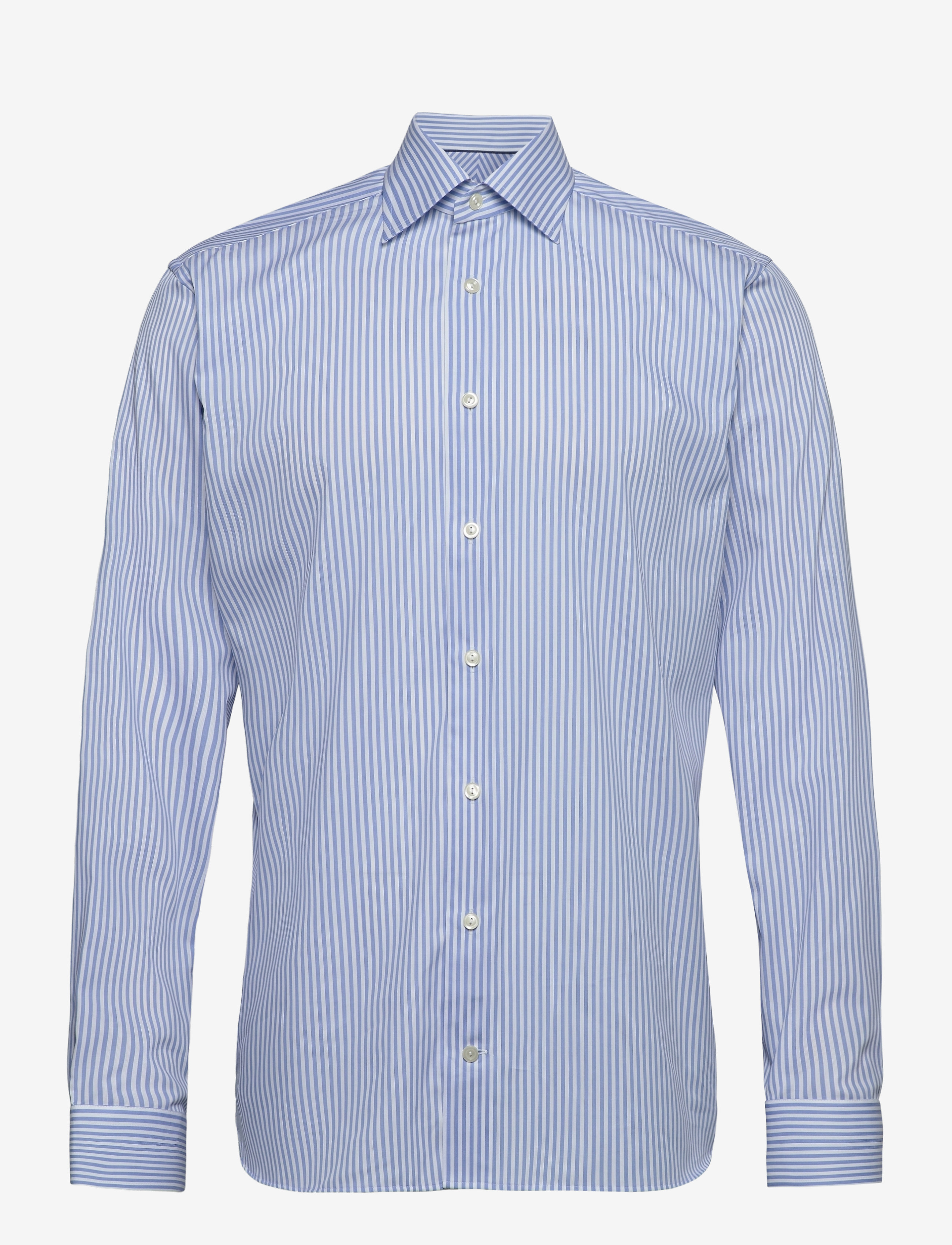 Eton - Slim fit Blue Satin shirt - blue - 0