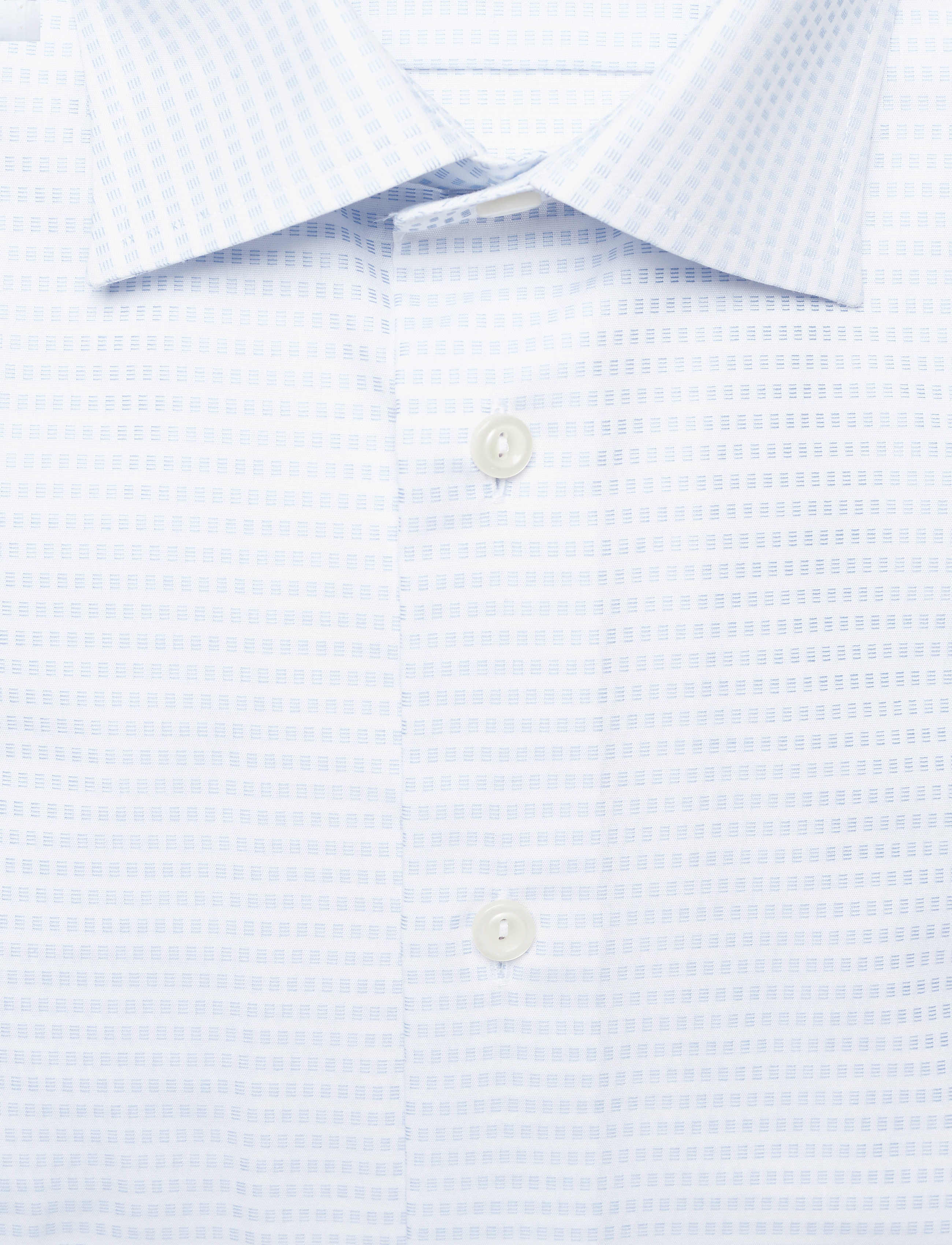 Eton - Slim fit Blue Dobby shirt - blue - 2