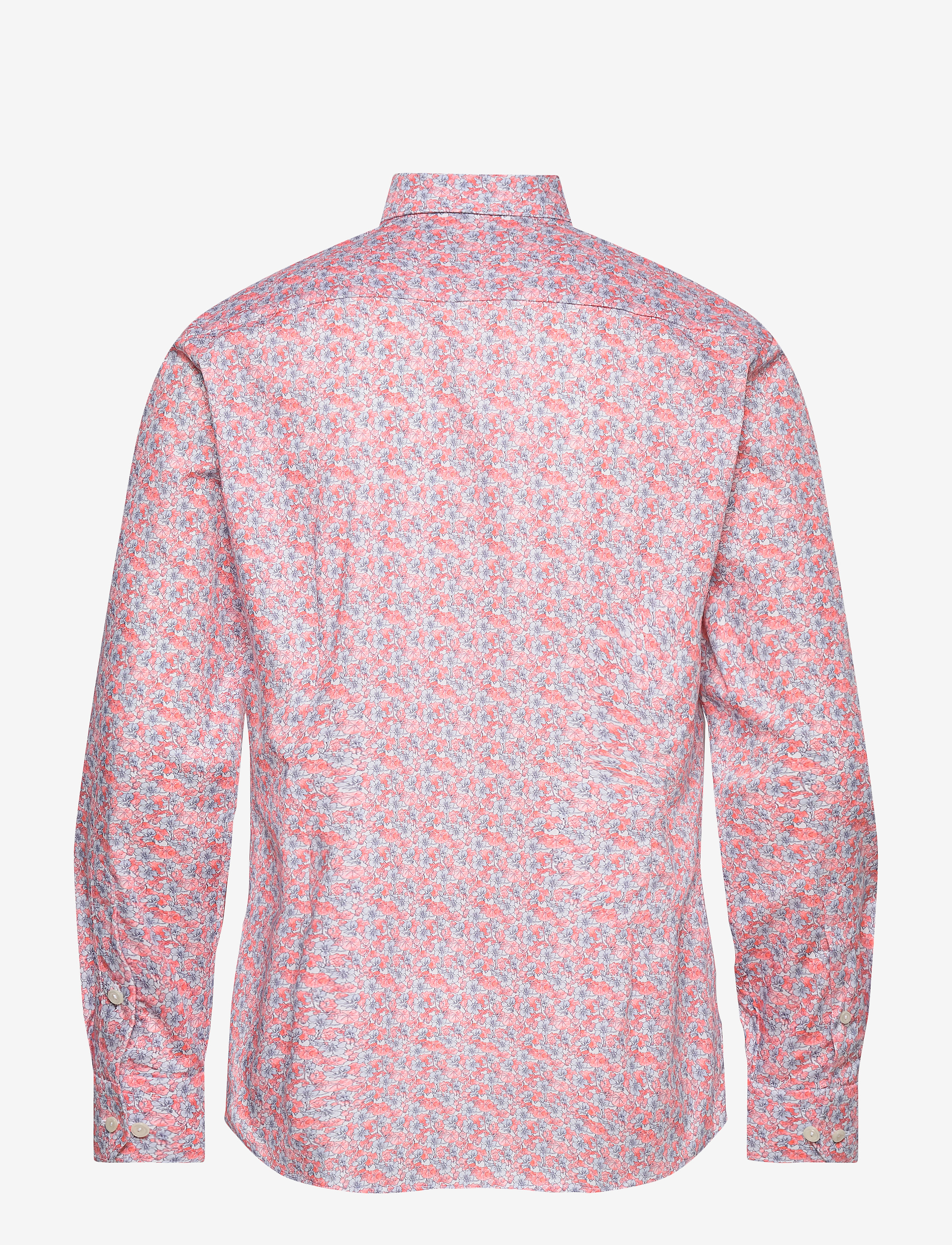 Eton - Slim fit Yellow/Orange Signature Twill shirt - orange - 1